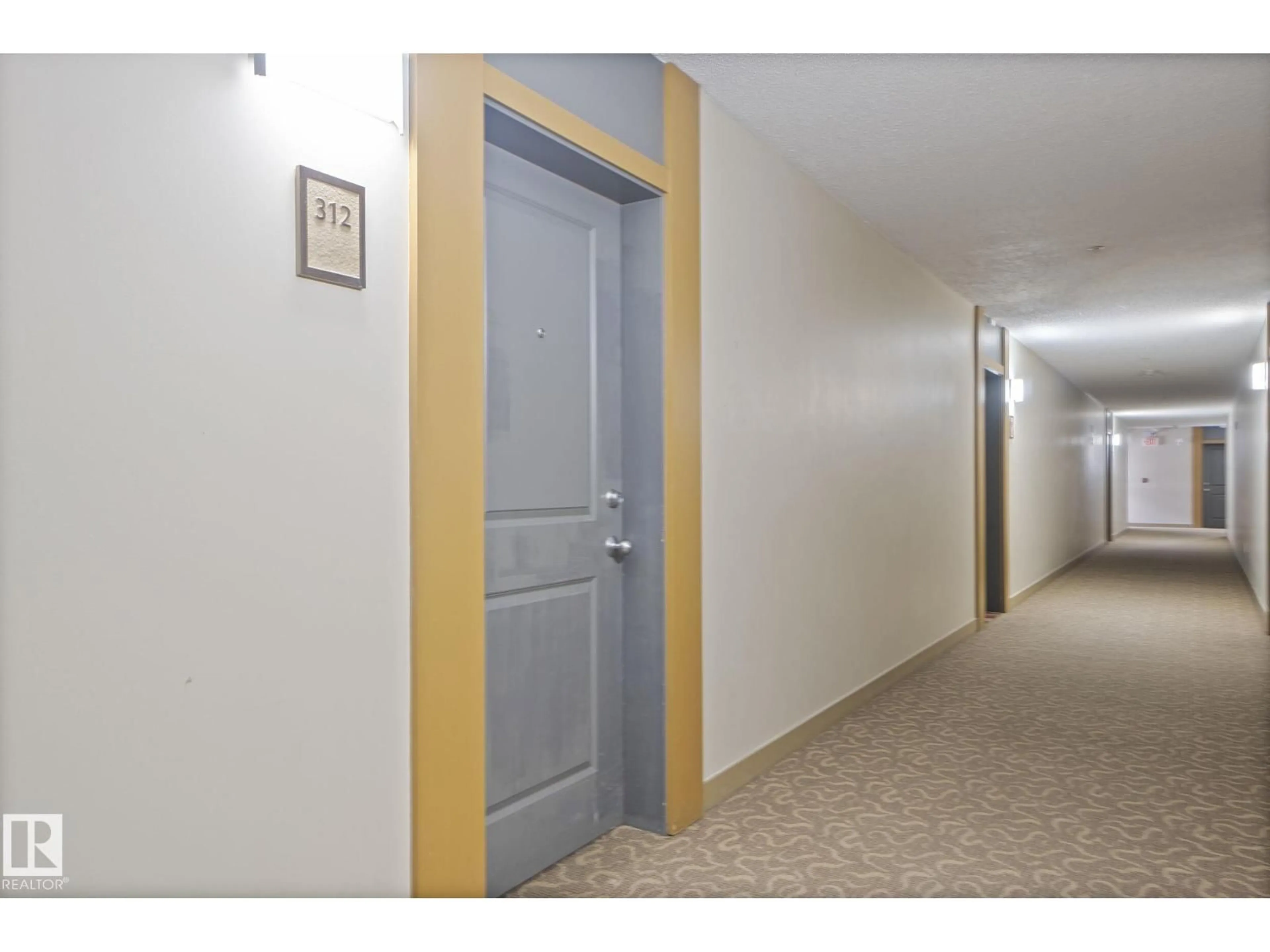 Indoor foyer for #312 - 17011 67 AV, Edmonton Alberta T5T6Y6