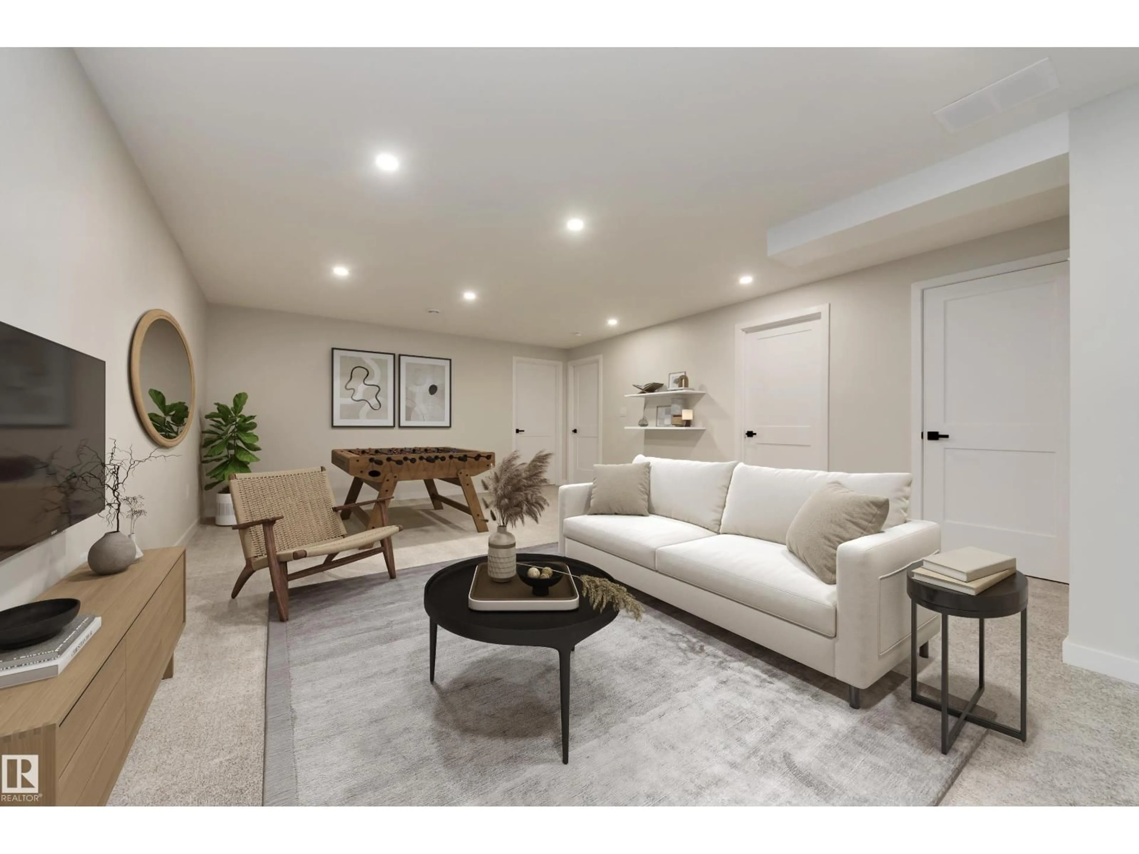 Living room with furniture, unknown for 4147 37A AV, Edmonton Alberta T6L7C2