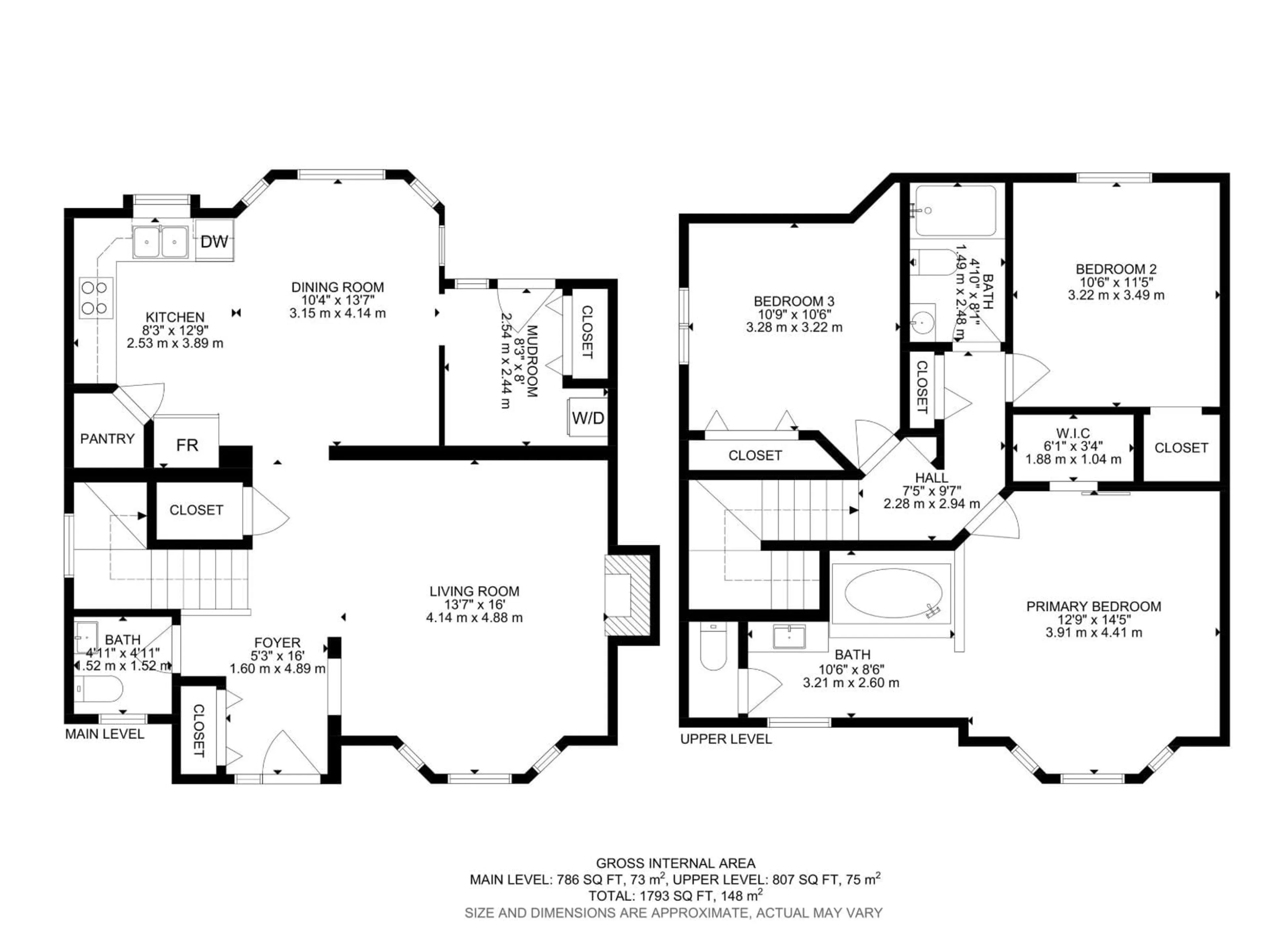 Floor plan for 1986 TOMLINSON GR, Edmonton Alberta T6R2S5