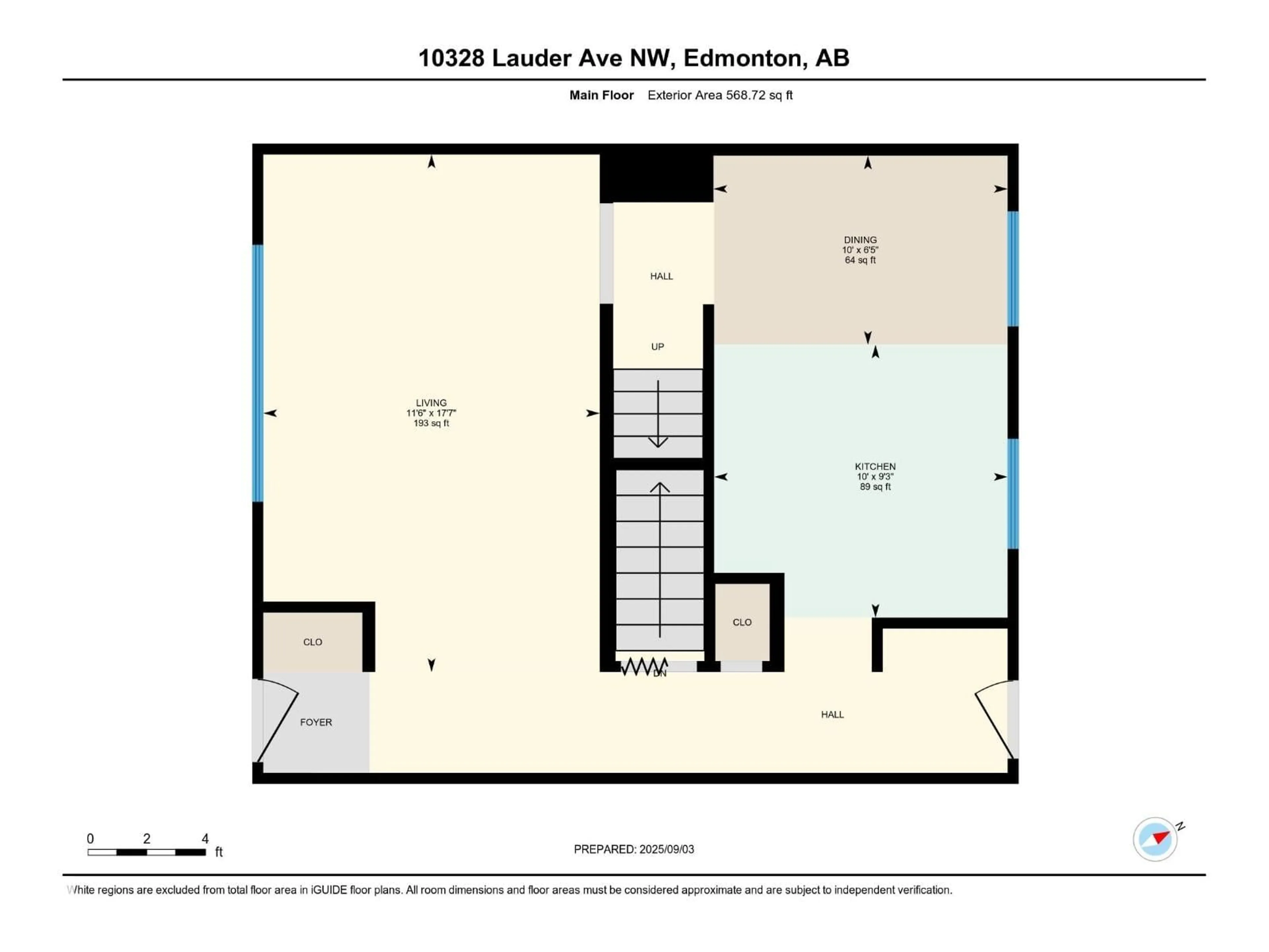 Floor plan for 10328 LAUDER AV, Edmonton Alberta T5E5P6