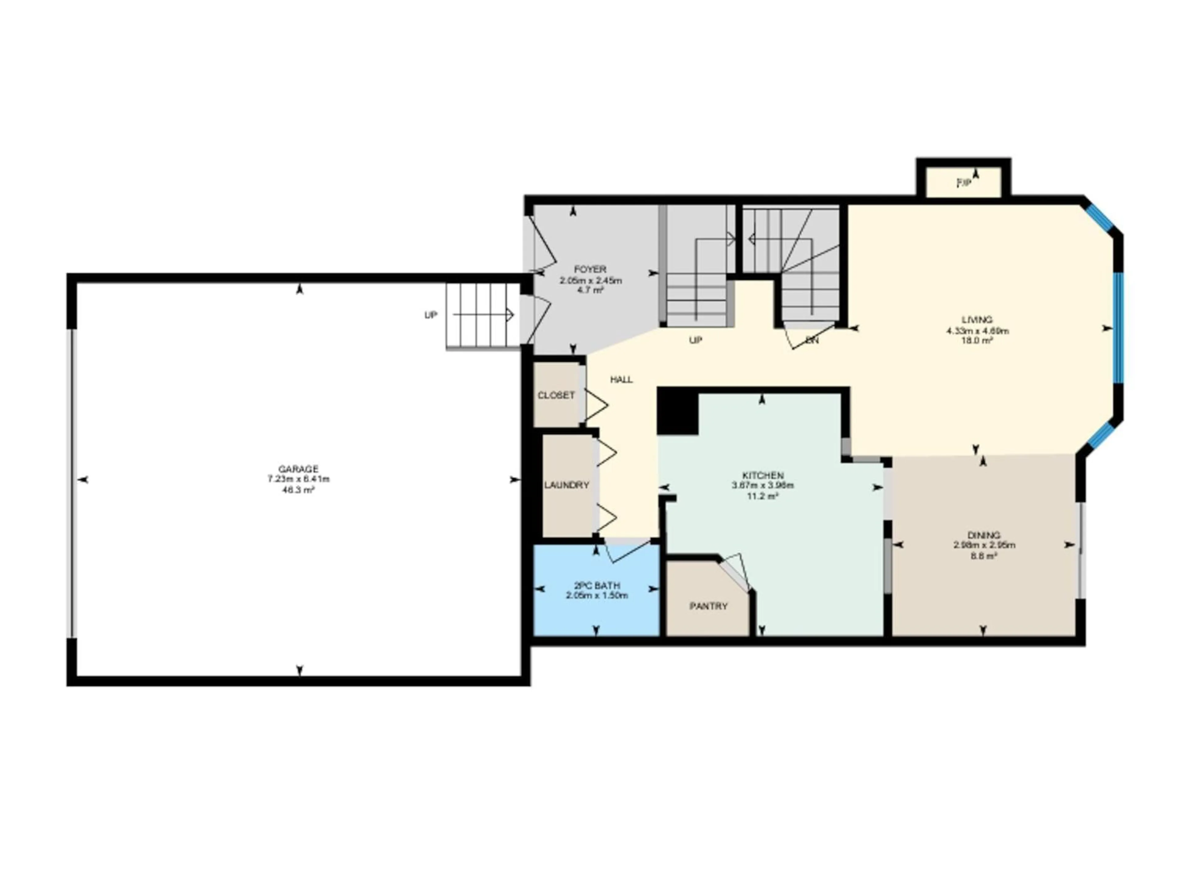 Floor plan for 8 COTE CL, Beaumont Alberta T4X1R8