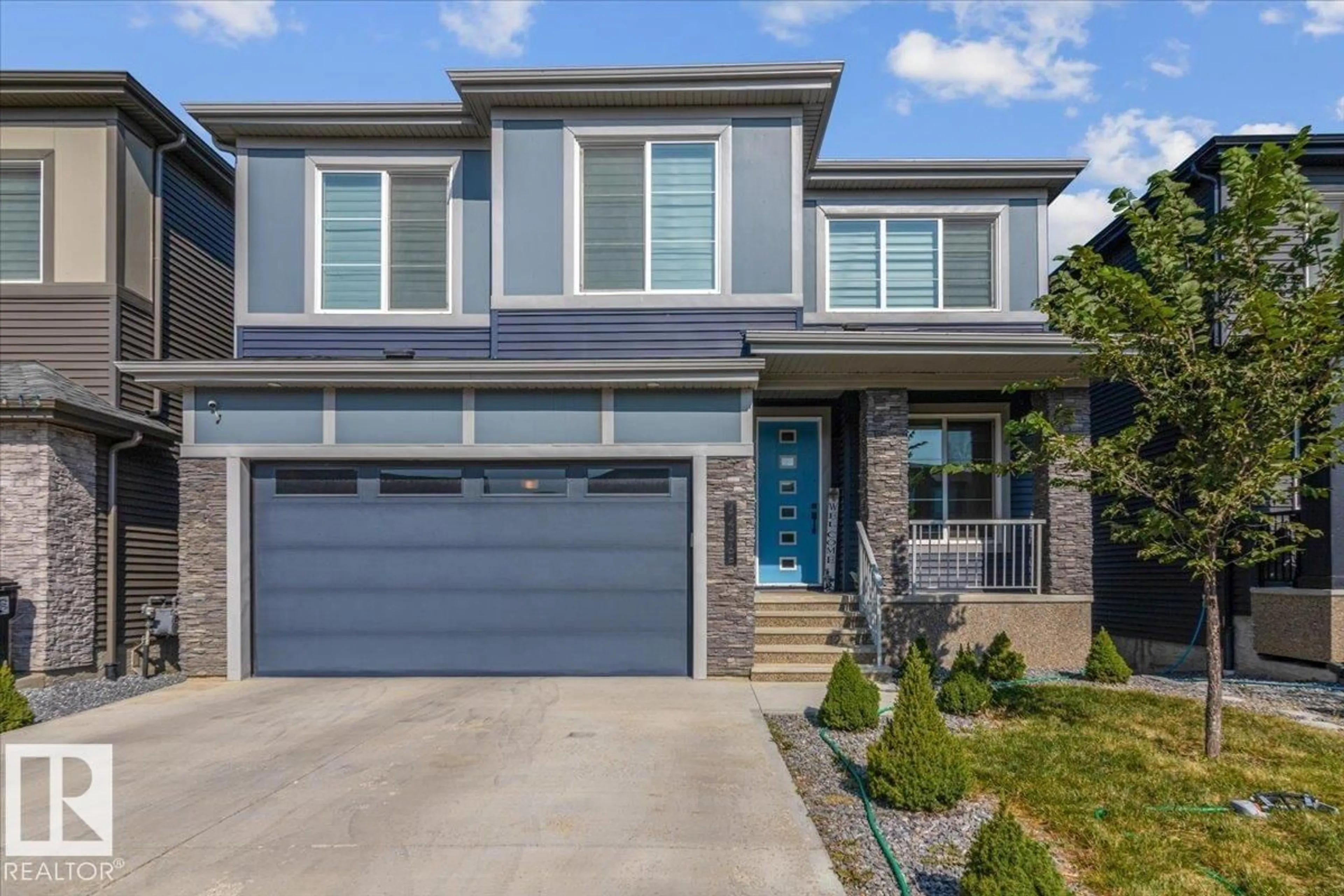 Home with brick exterior material, street for SW - 6456 KING WD, Edmonton Alberta T6W4R6