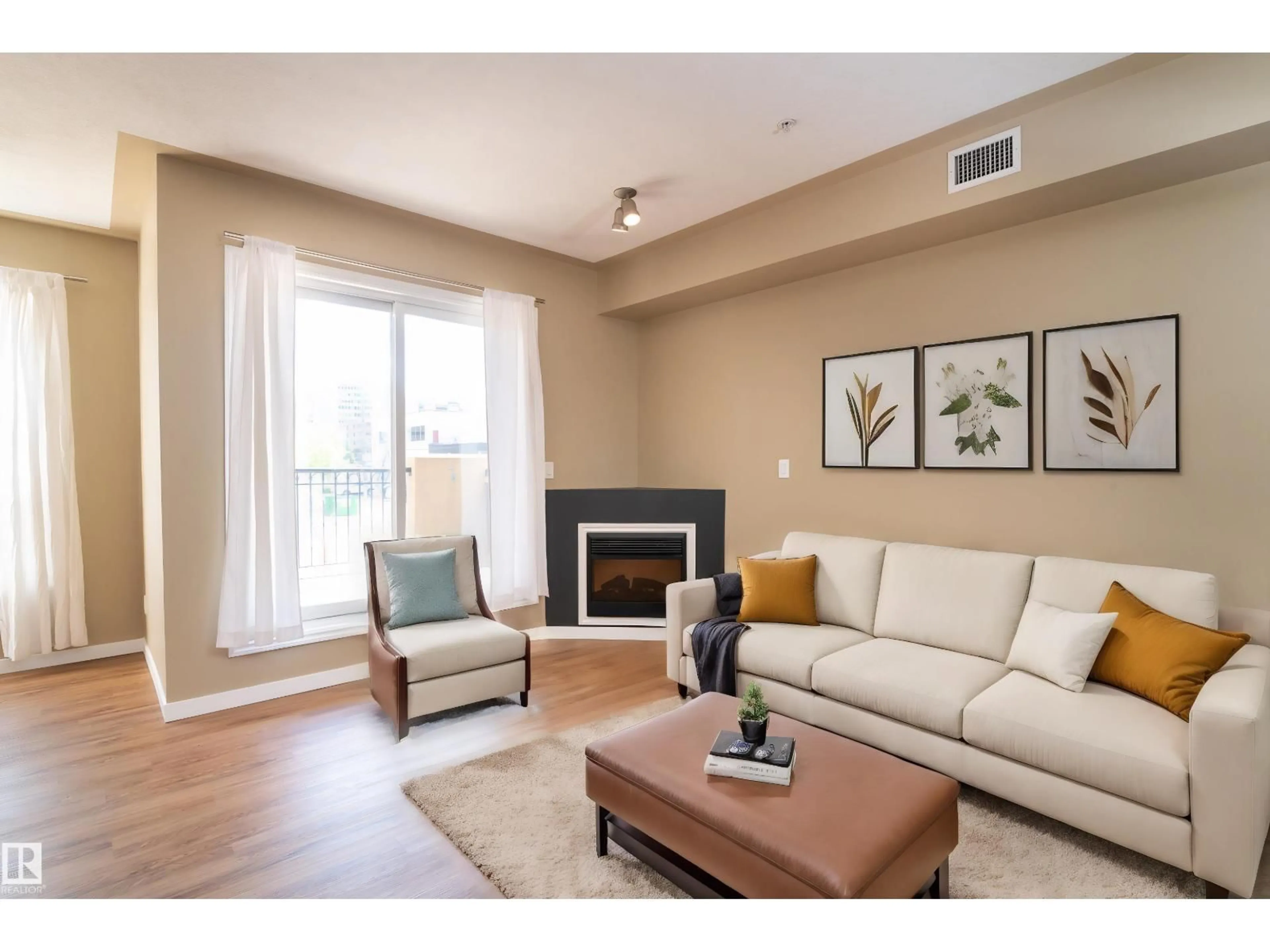 Living room with furniture, unknown for 201 - 10606 102 AV NW, Edmonton Alberta T5J5E9