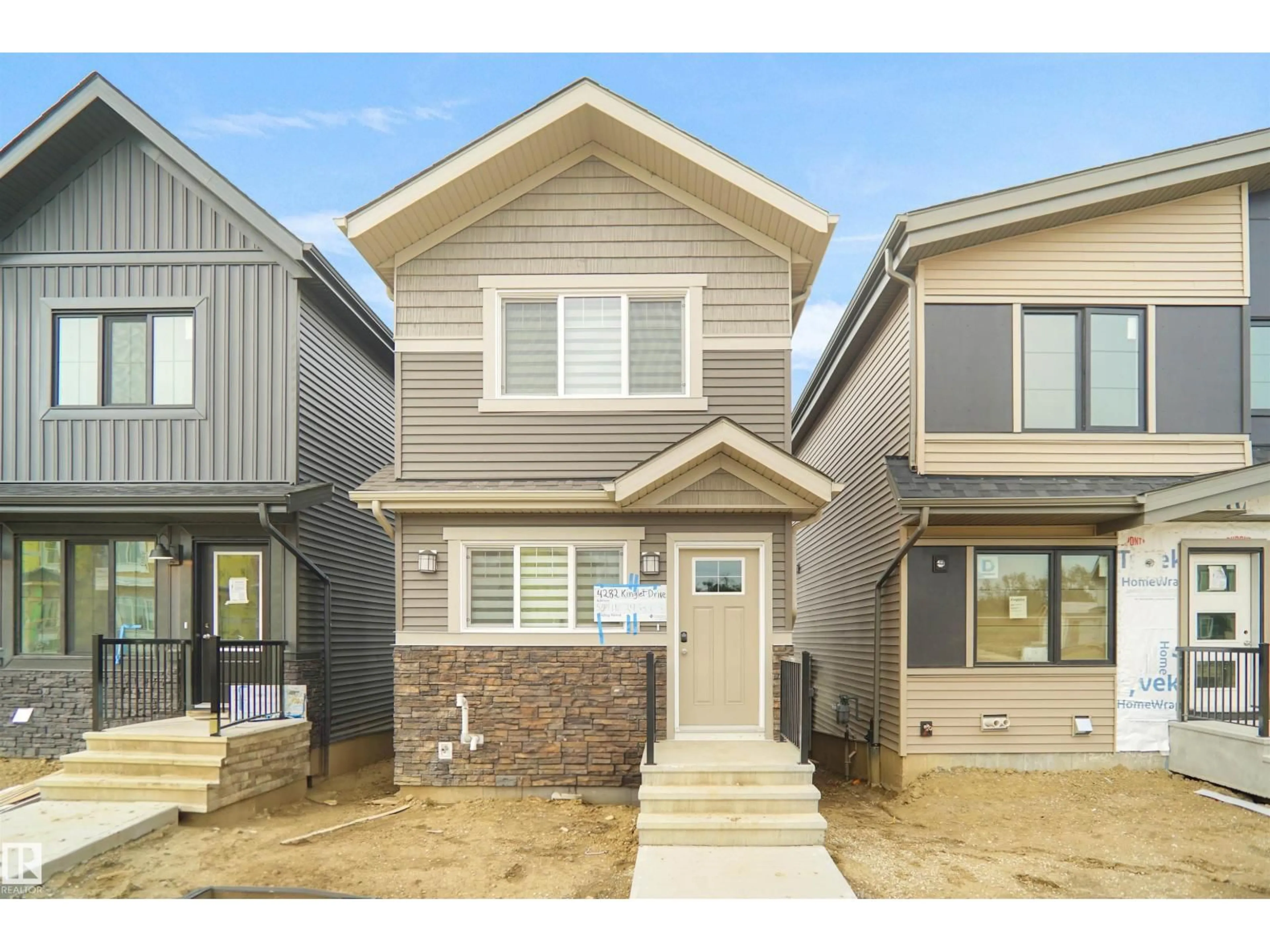 Home with vinyl exterior material, street for #94 - 1430 ASTER WY, Edmonton Alberta T6T2N8