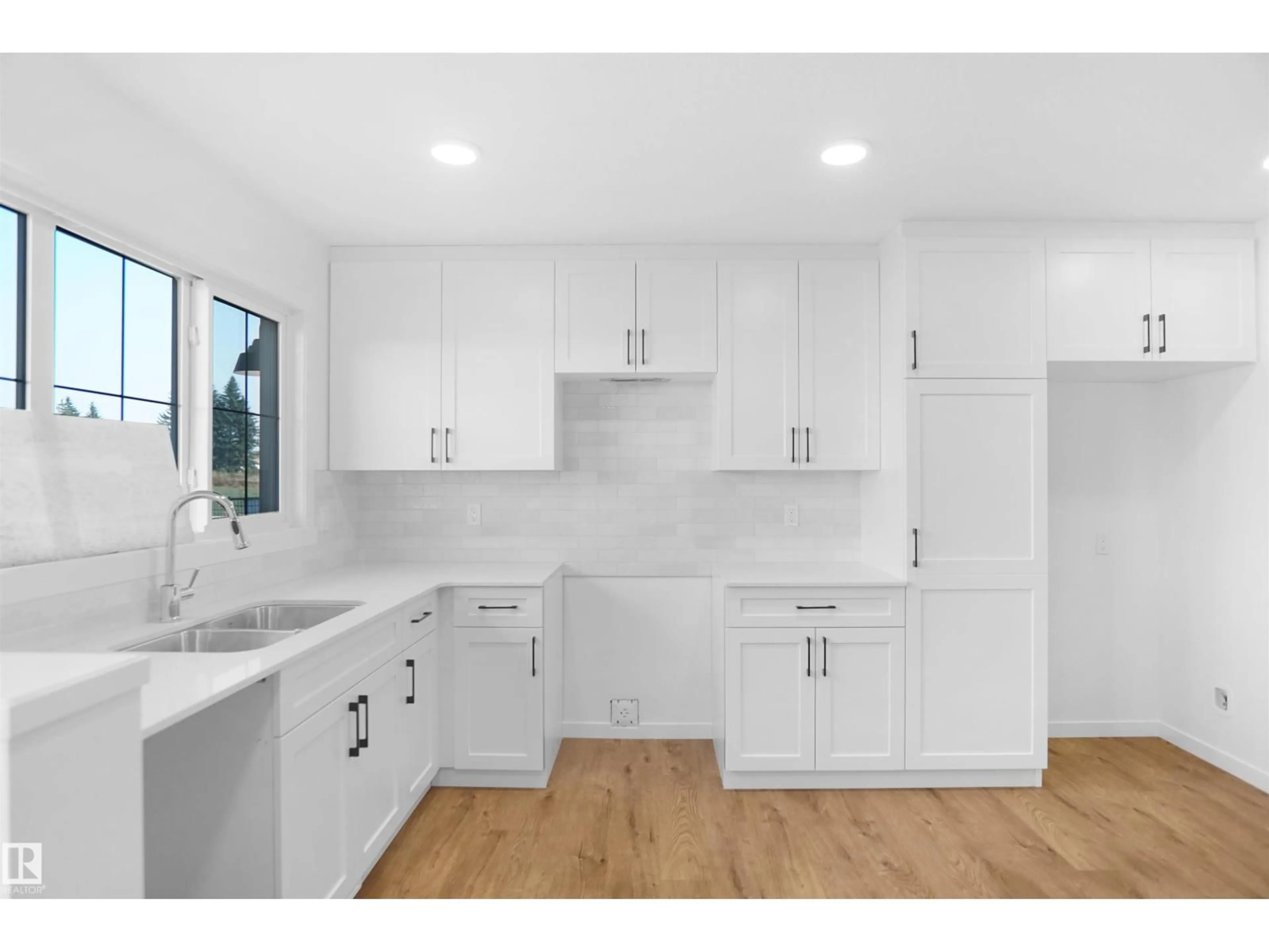 Open concept kitchen, ceramic/tile floor for #94 - 1430 ASTER WY, Edmonton Alberta T6T2N8