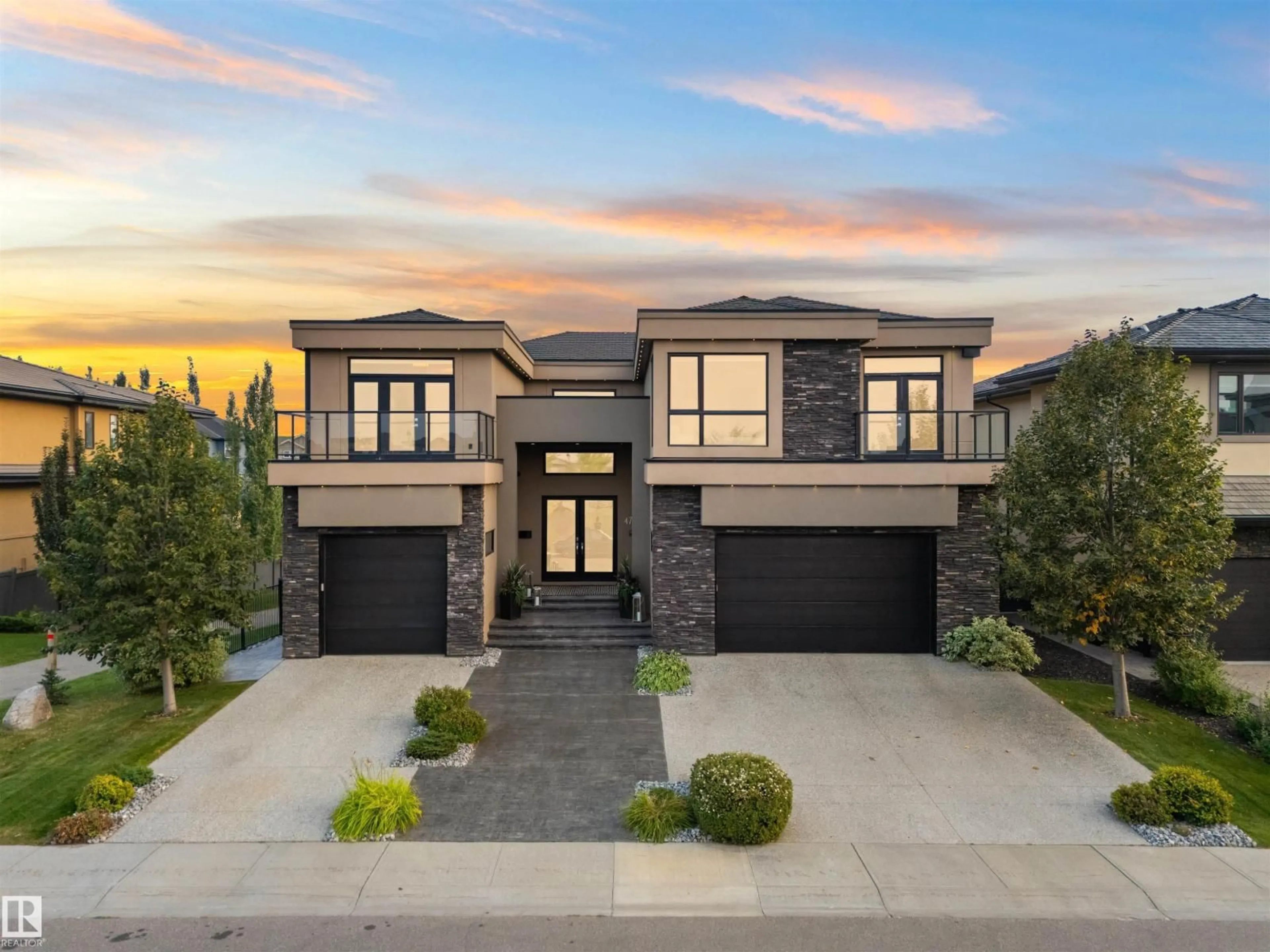 Home with brick exterior material, street for NW - 4727 WOOLSEY CM, Edmonton Alberta T6W2B9