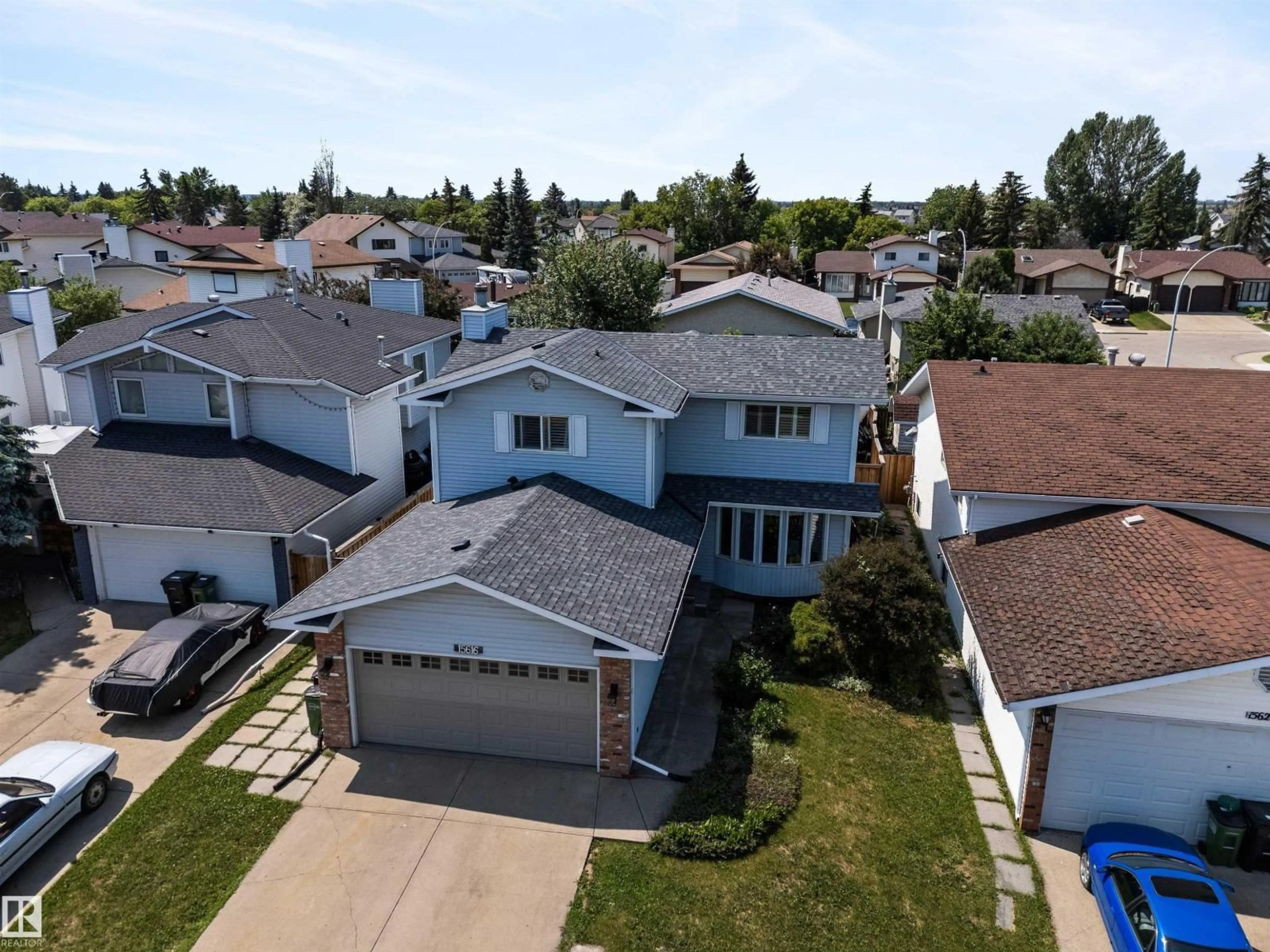 A pic from outside/outdoor area/front of a property/back of a property/a pic from drone, street for NW - 15616 80 ST, Edmonton Alberta T5S2T5
