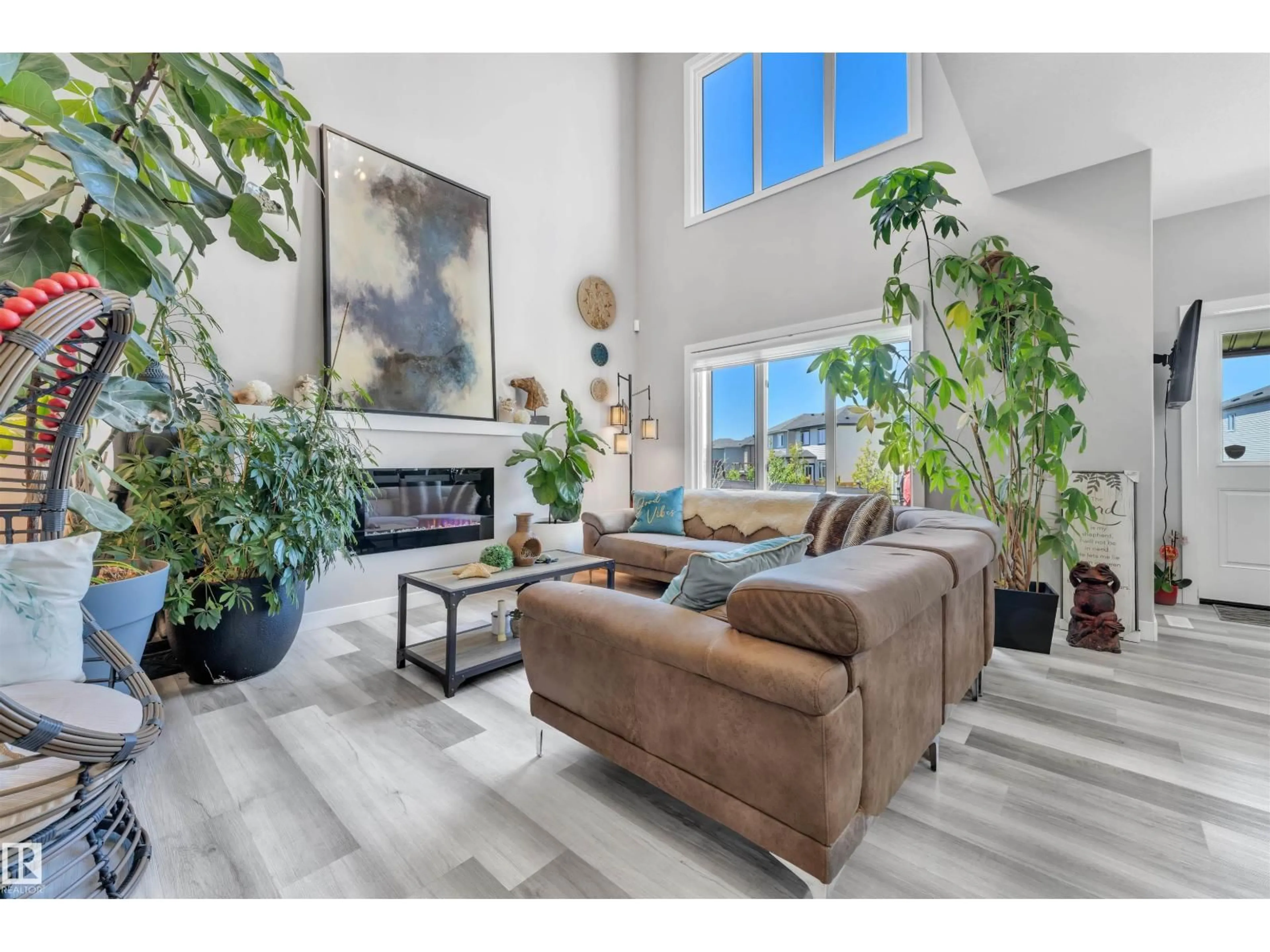 Living room with furniture, unknown for SW - 9349 COOPER BEND BN, Edmonton Alberta T6W4M4