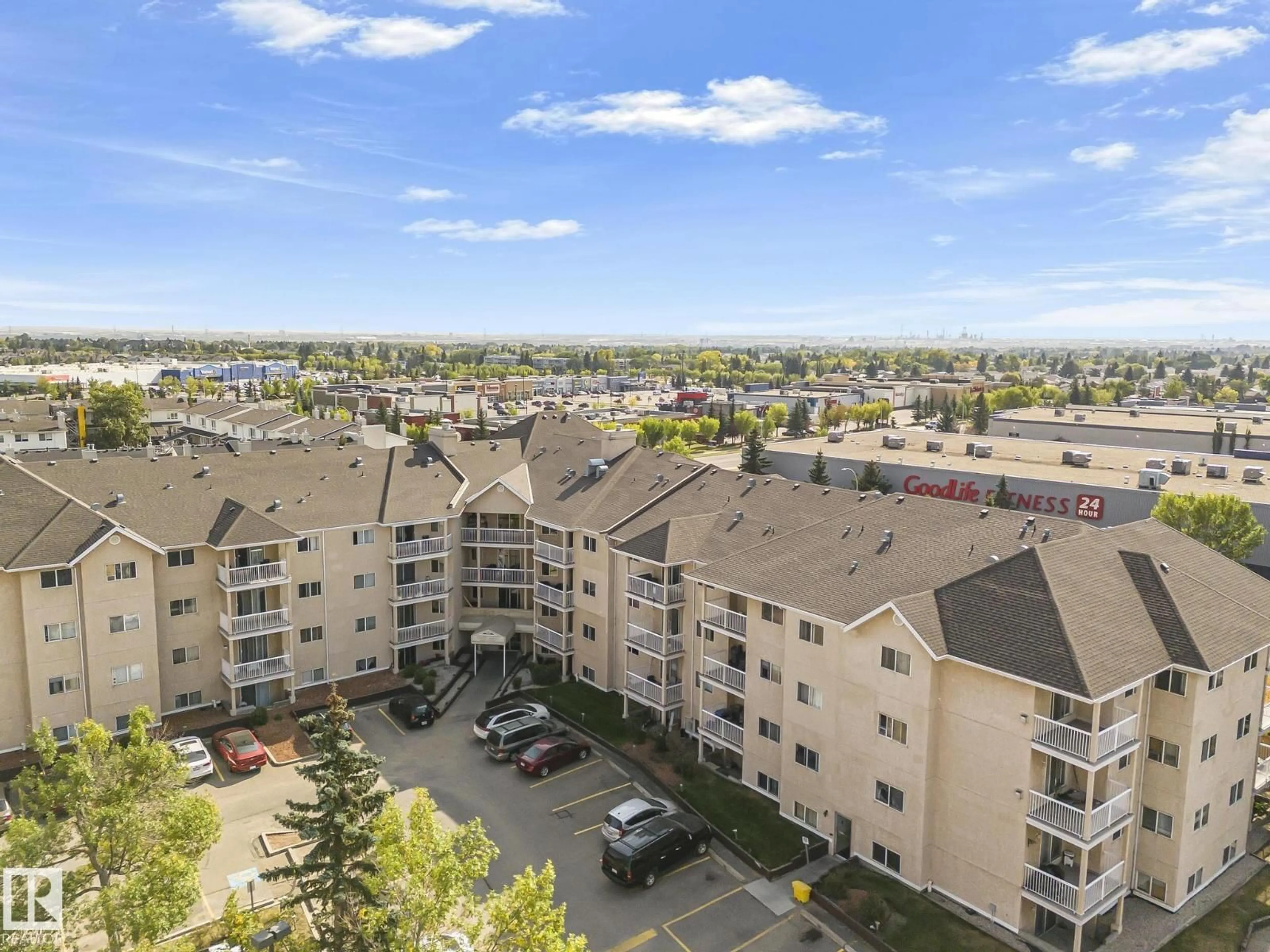 A pic from outside/outdoor area/front of a property/back of a property/a pic from drone, unknown for #414 - 4220 139 AV, Edmonton Alberta T5Y2Y2
