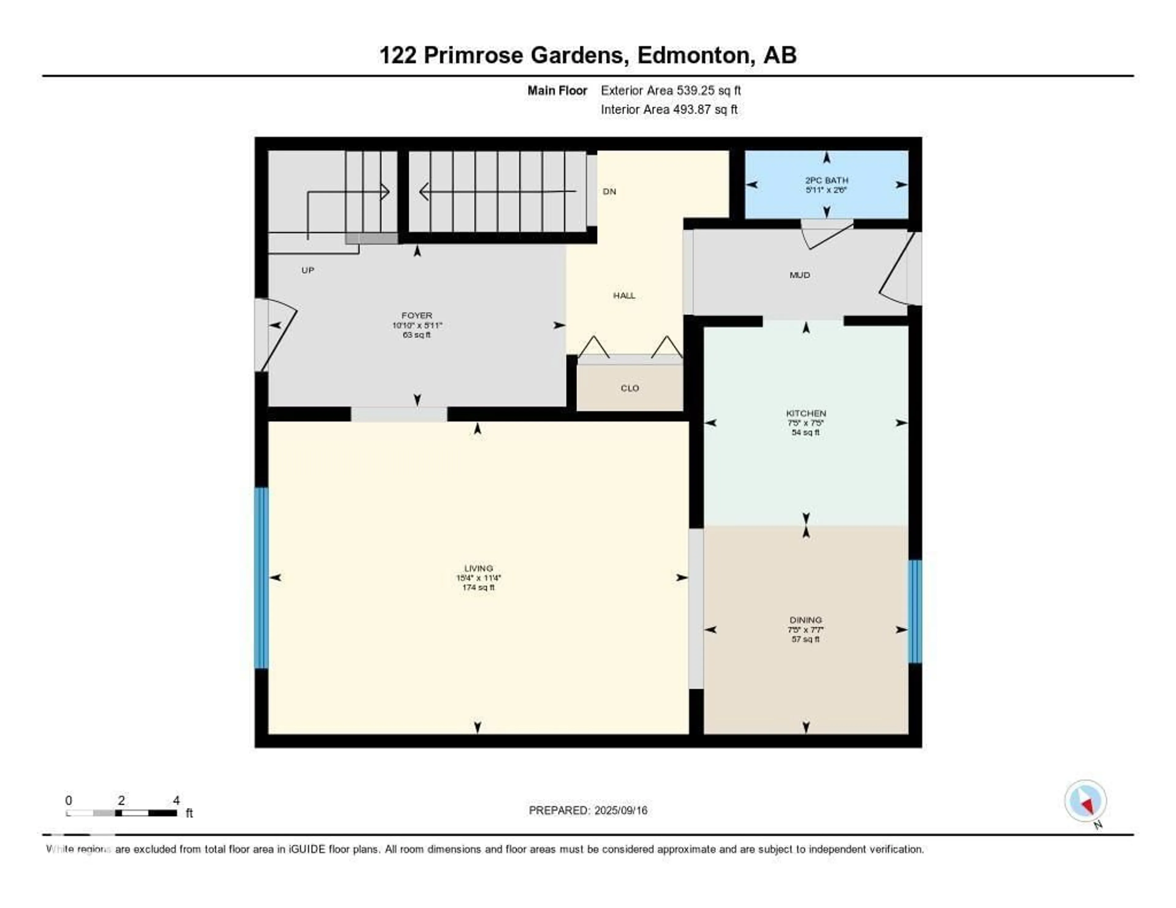 Floor plan for 122 PRIMROSE GARDENS GD, Edmonton Alberta T5T0R1