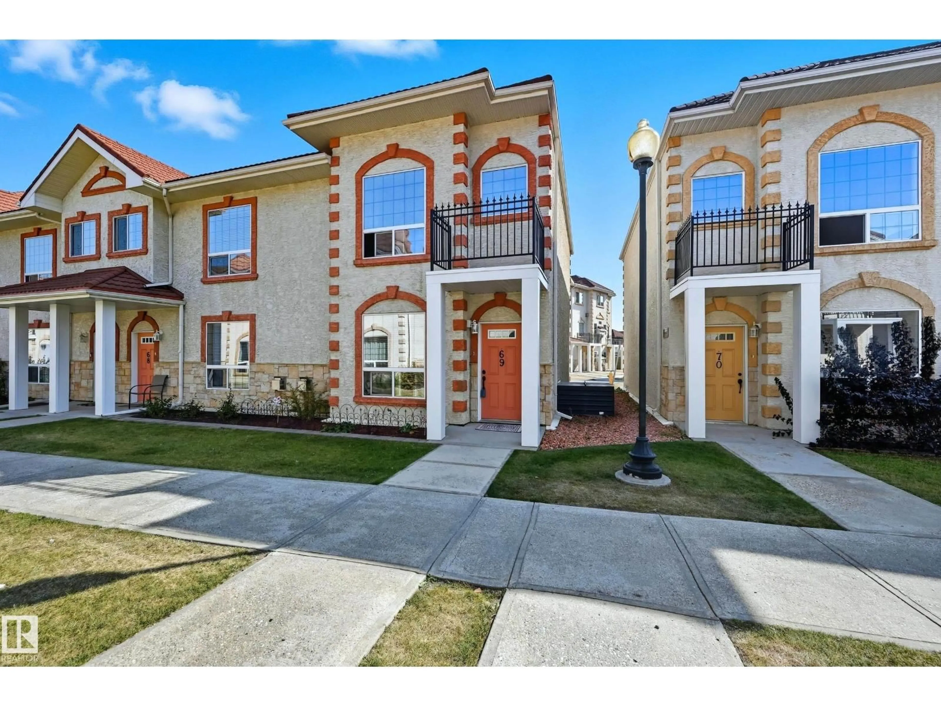 Home with brick exterior material, street for 69 13825 155 AV NW, Edmonton Alberta T6V0B8