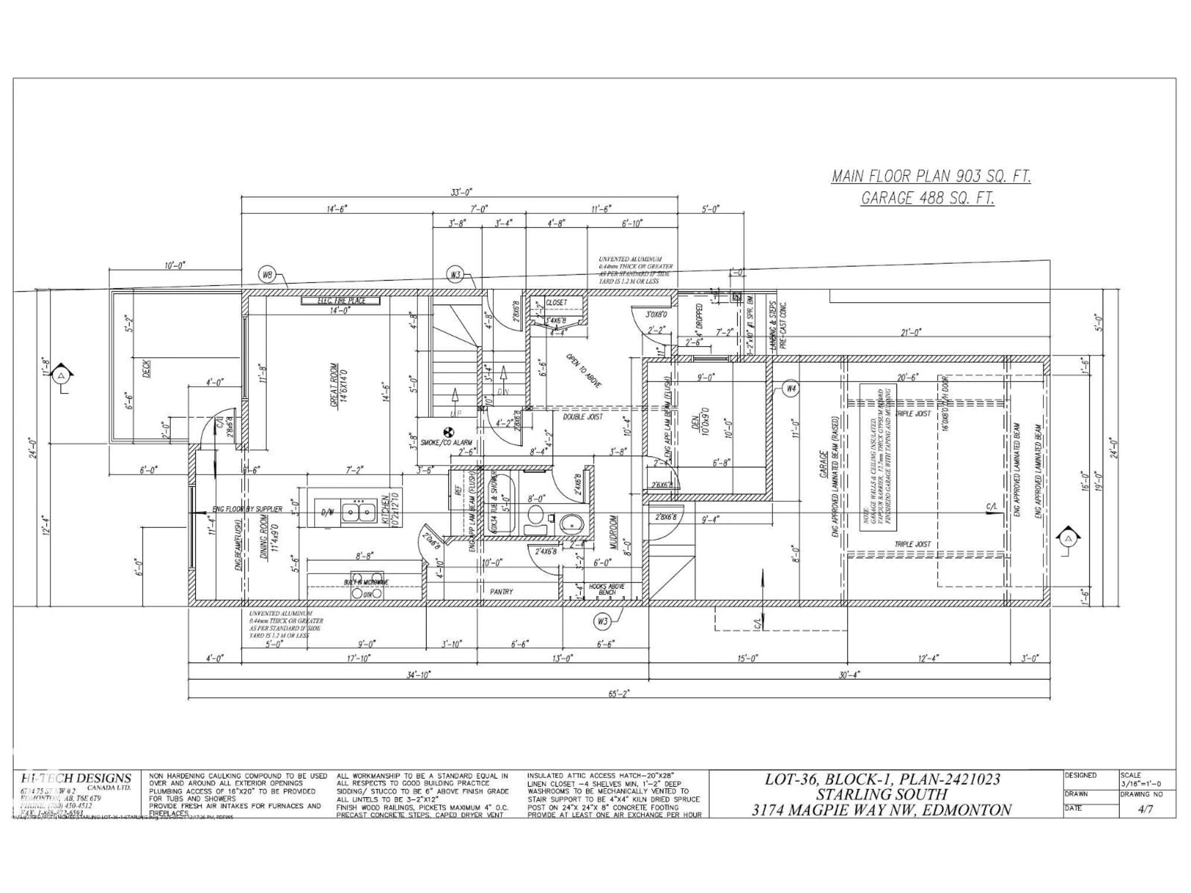 Floor plan for 3174 MAGPIE WAY, Edmonton Alberta T5S0K9