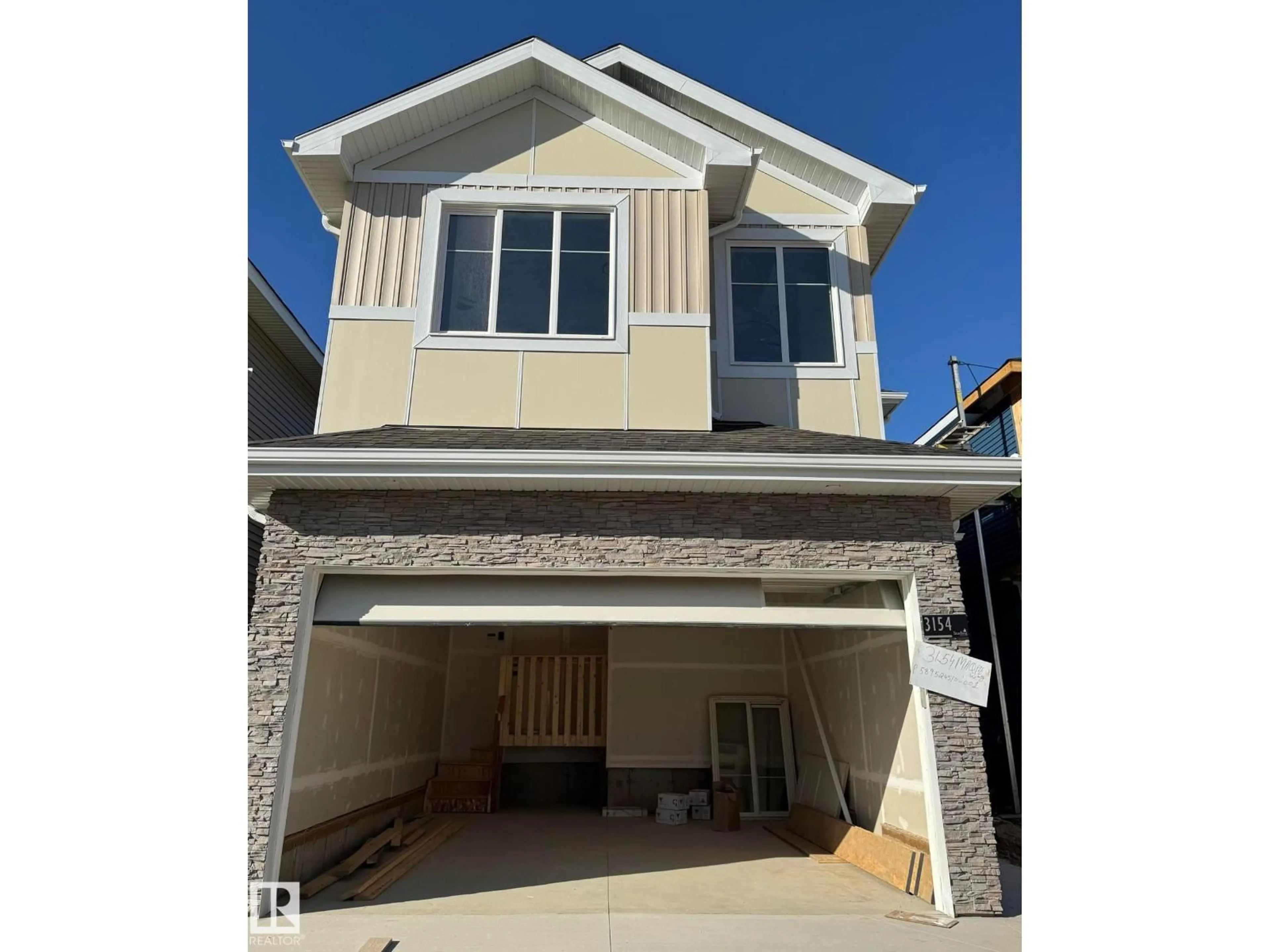 Home with vinyl exterior material, street for 3154 MAGPIE WAY, Edmonton Alberta T5S0K8