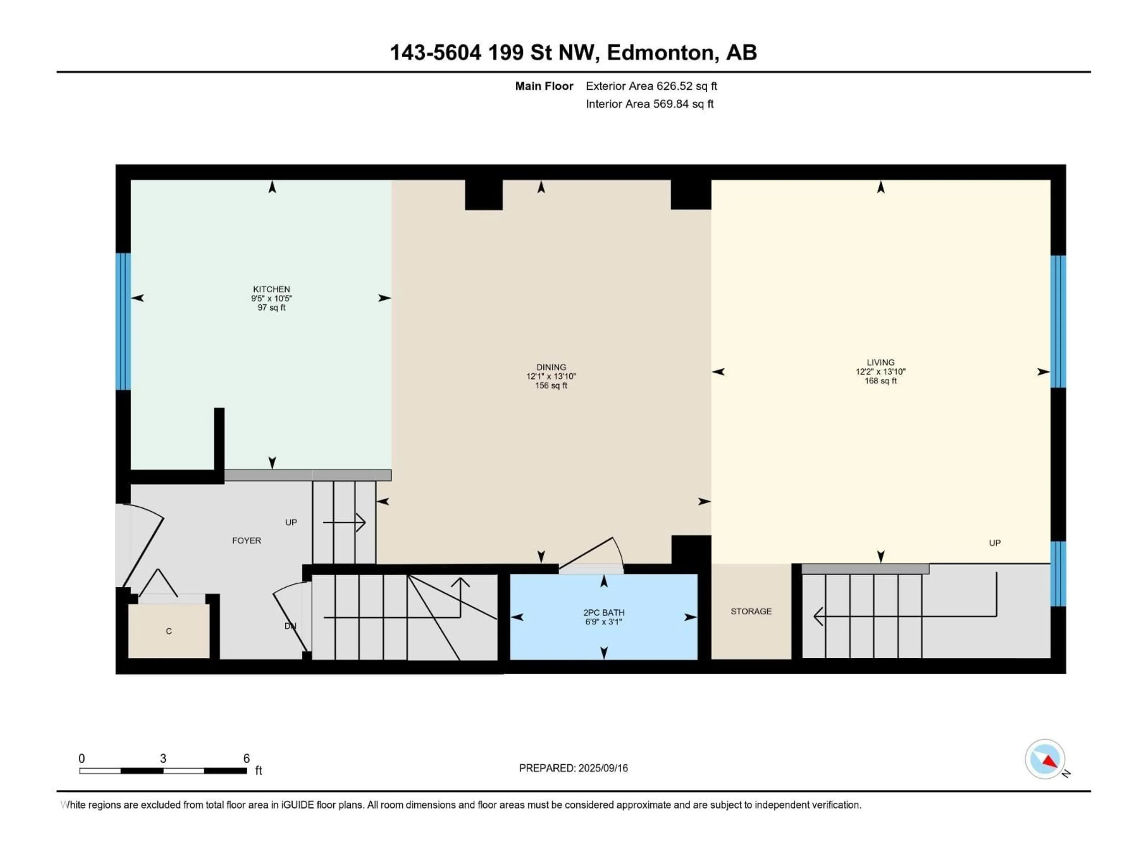 Floor plan for 5604 - 143 199 STREET, Edmonton Alberta T6M2Z9