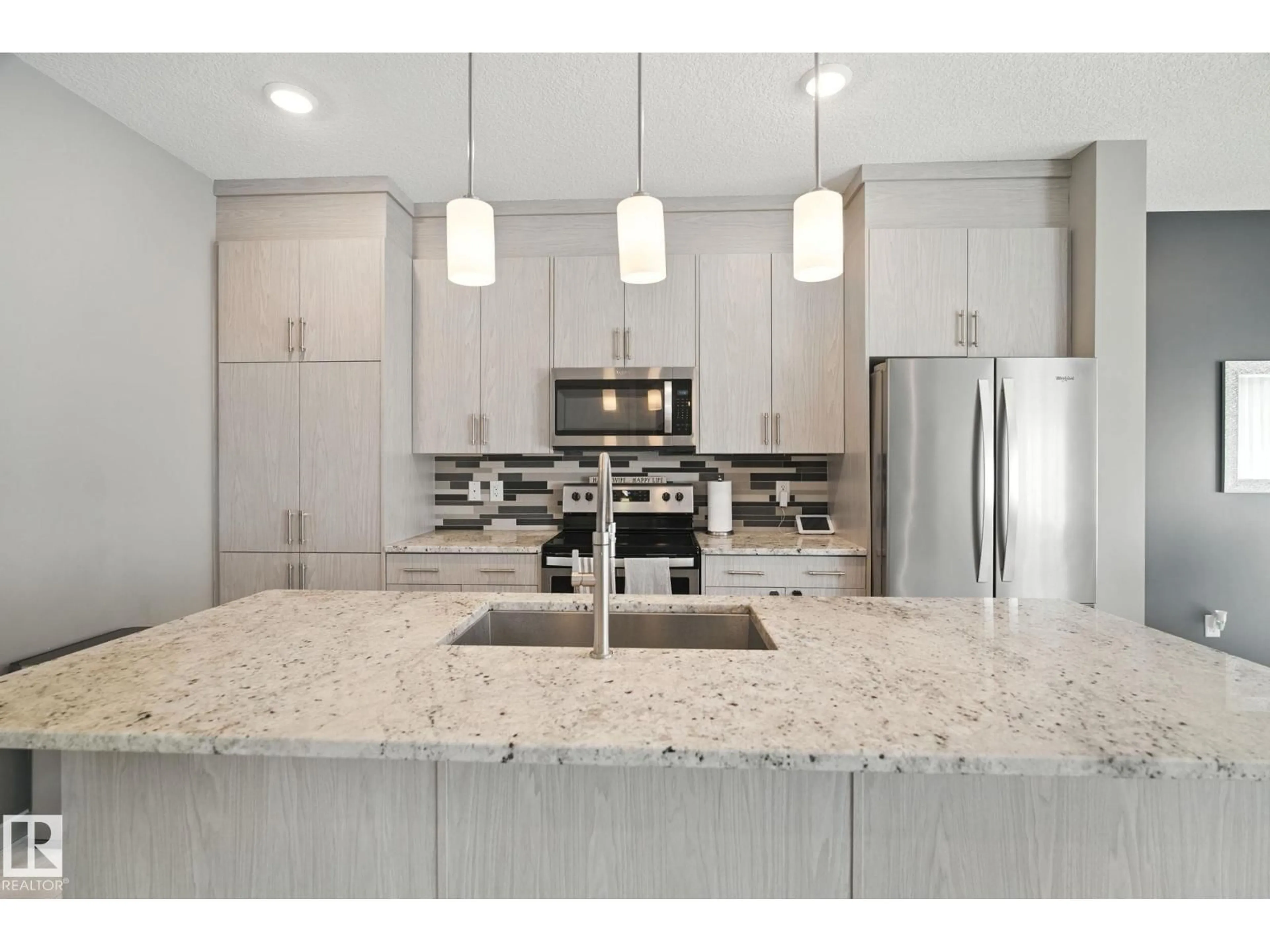 Contemporary kitchen, ceramic/tile floor for 1721 DUMONT CR, Edmonton Alberta T6W3J2