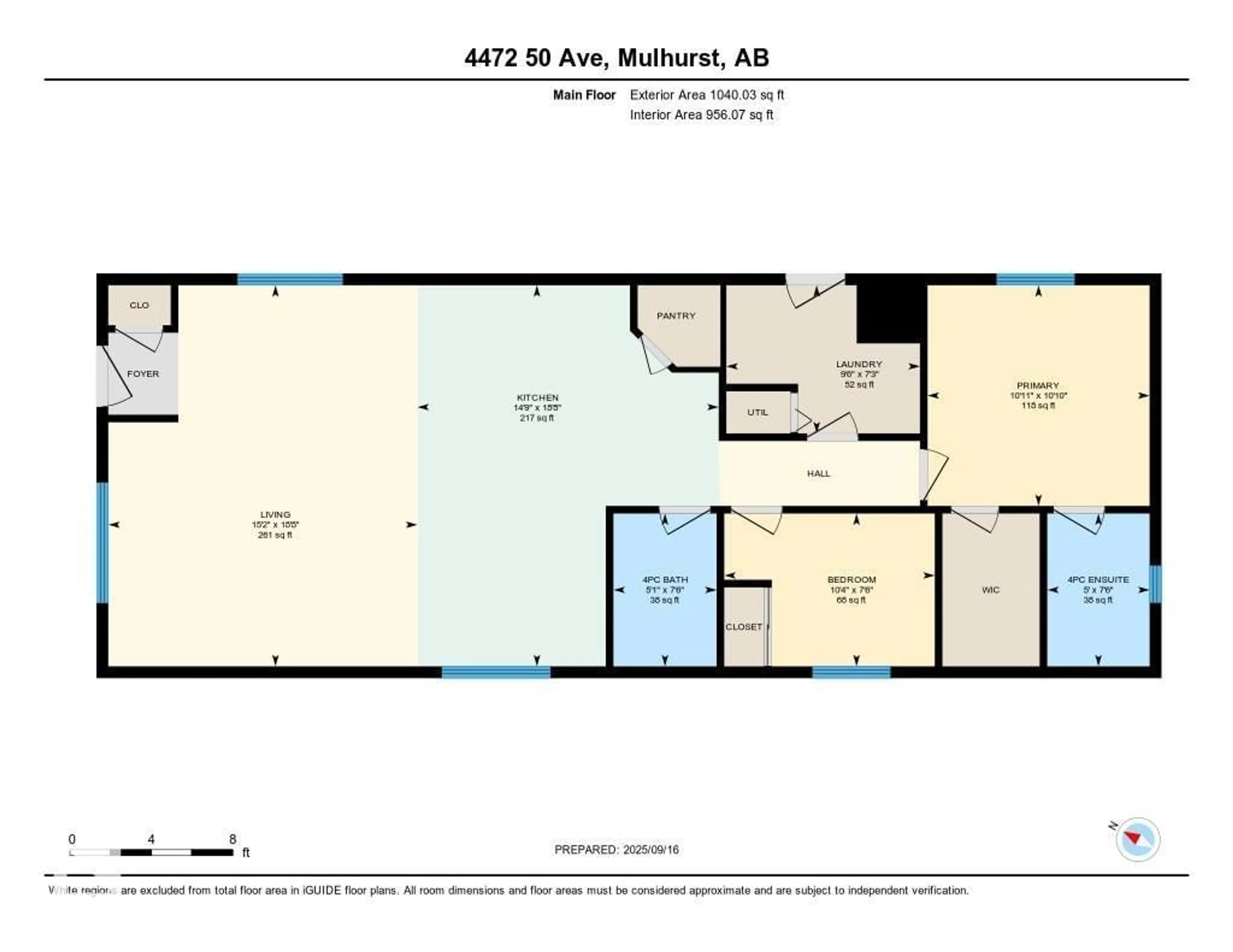 Floor plan for 4472 50 AV, Rural Wetaskiwin County Alberta T0C2C0