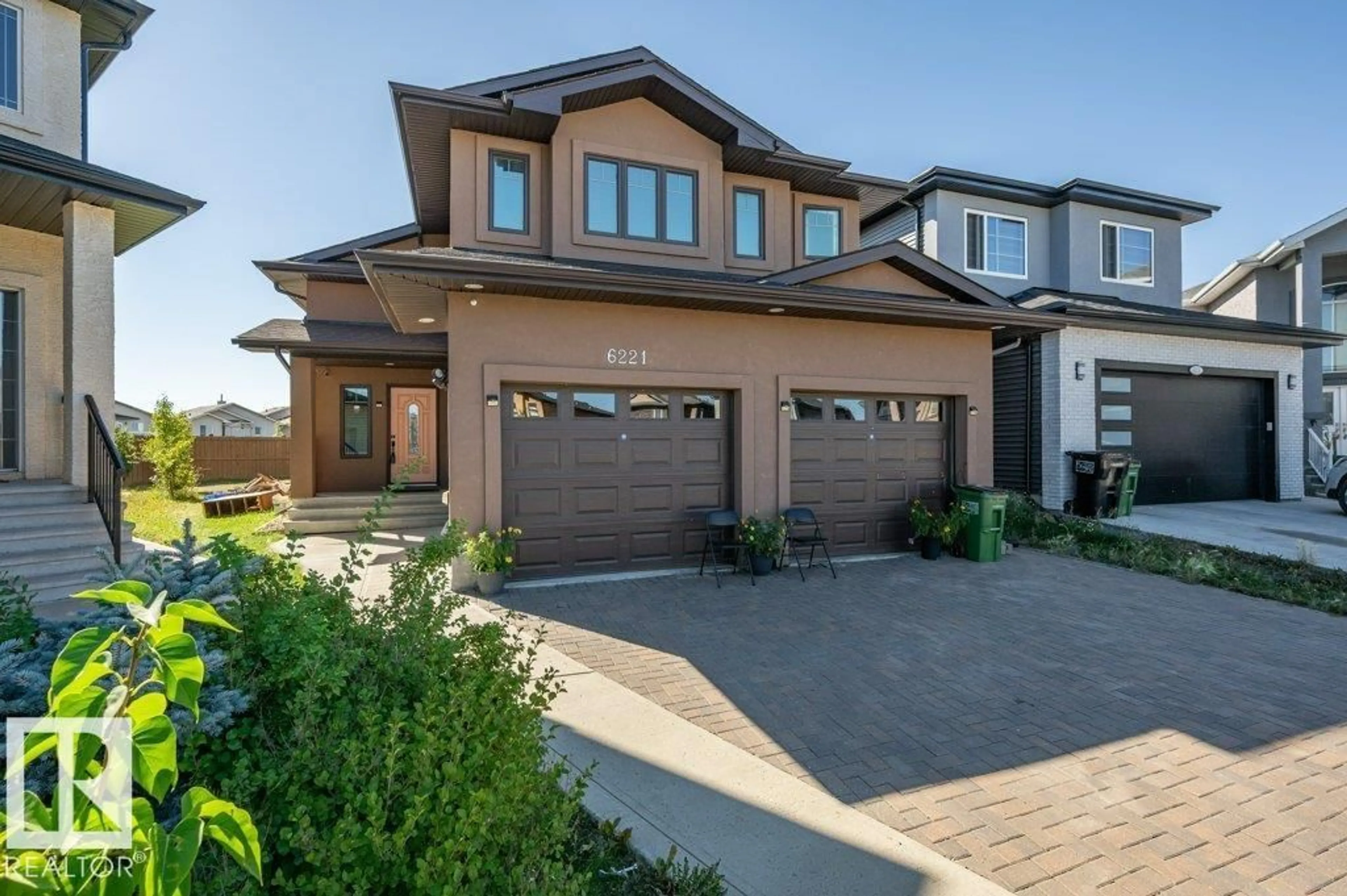 Home with brick exterior material, street for 6221 167A AV, Edmonton Alberta T5Y3M8