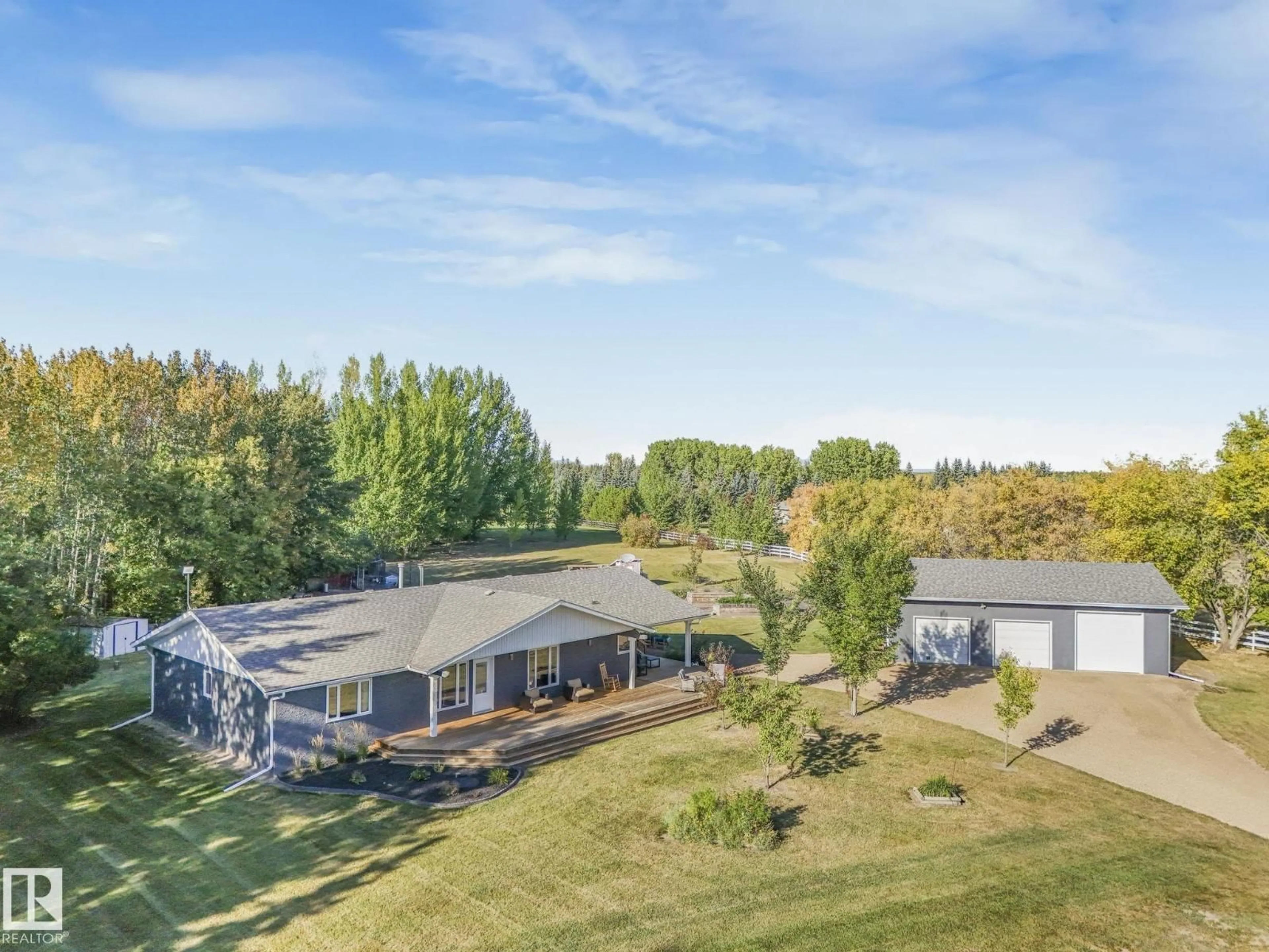 A pic from outside/outdoor area/front of a property/back of a property/a pic from drone, unknown for #6 - 56420 RGE ROAD 231, Rural Sturgeon County Alberta T0A1N4