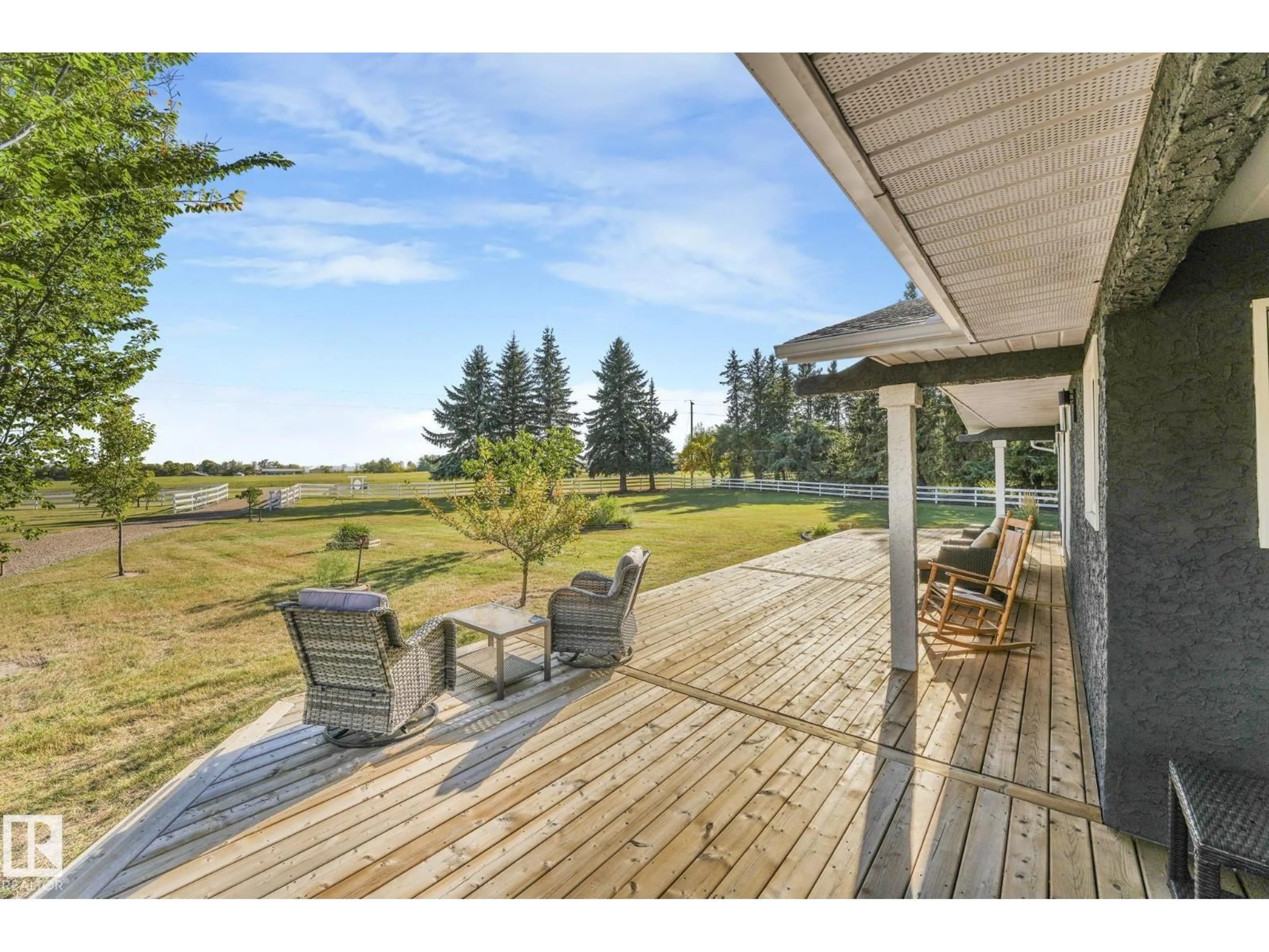 Patio, water/lake/river/ocean view for #6 - 56420 RGE ROAD 231, Rural Sturgeon County Alberta T0A1N4