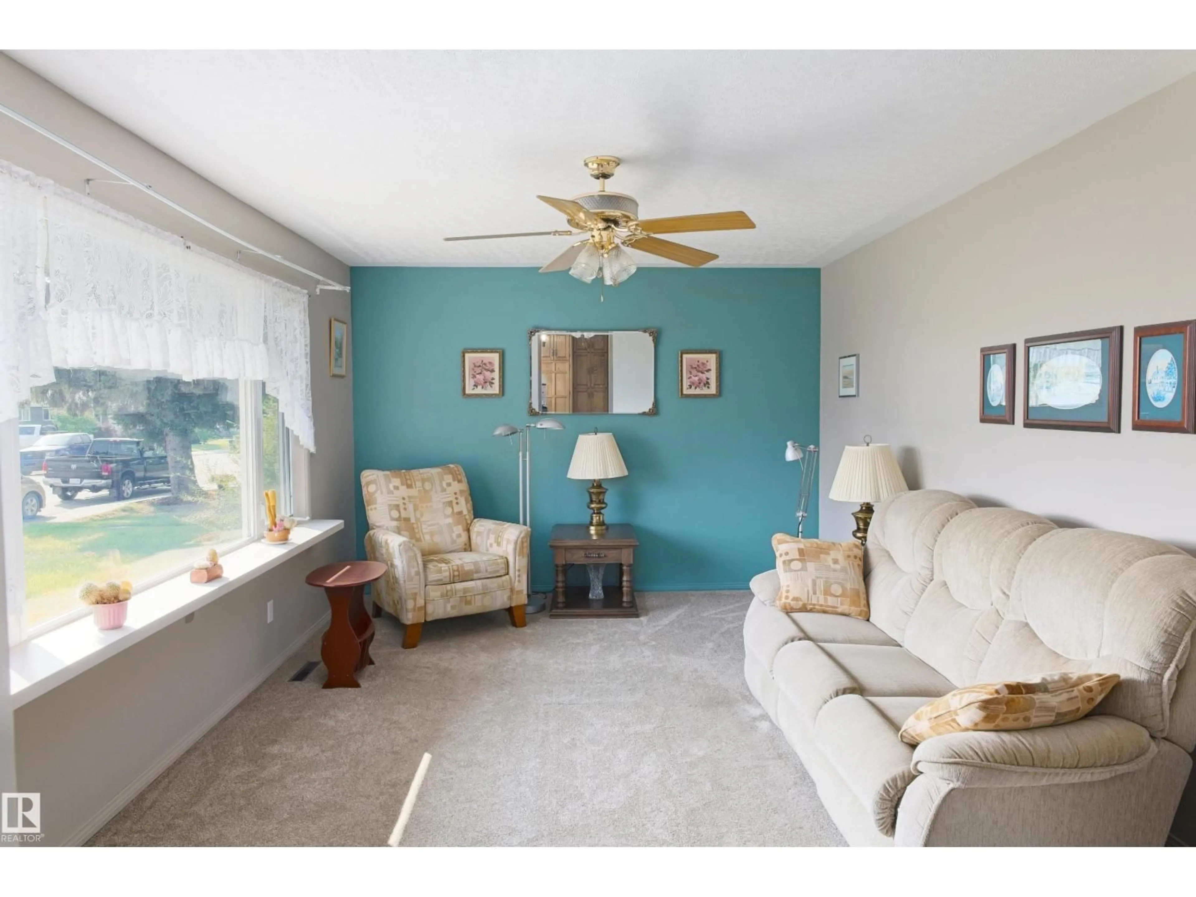 Living room with furniture, unknown for 4310 56 AVENUE, Barrhead Alberta T7N1K2