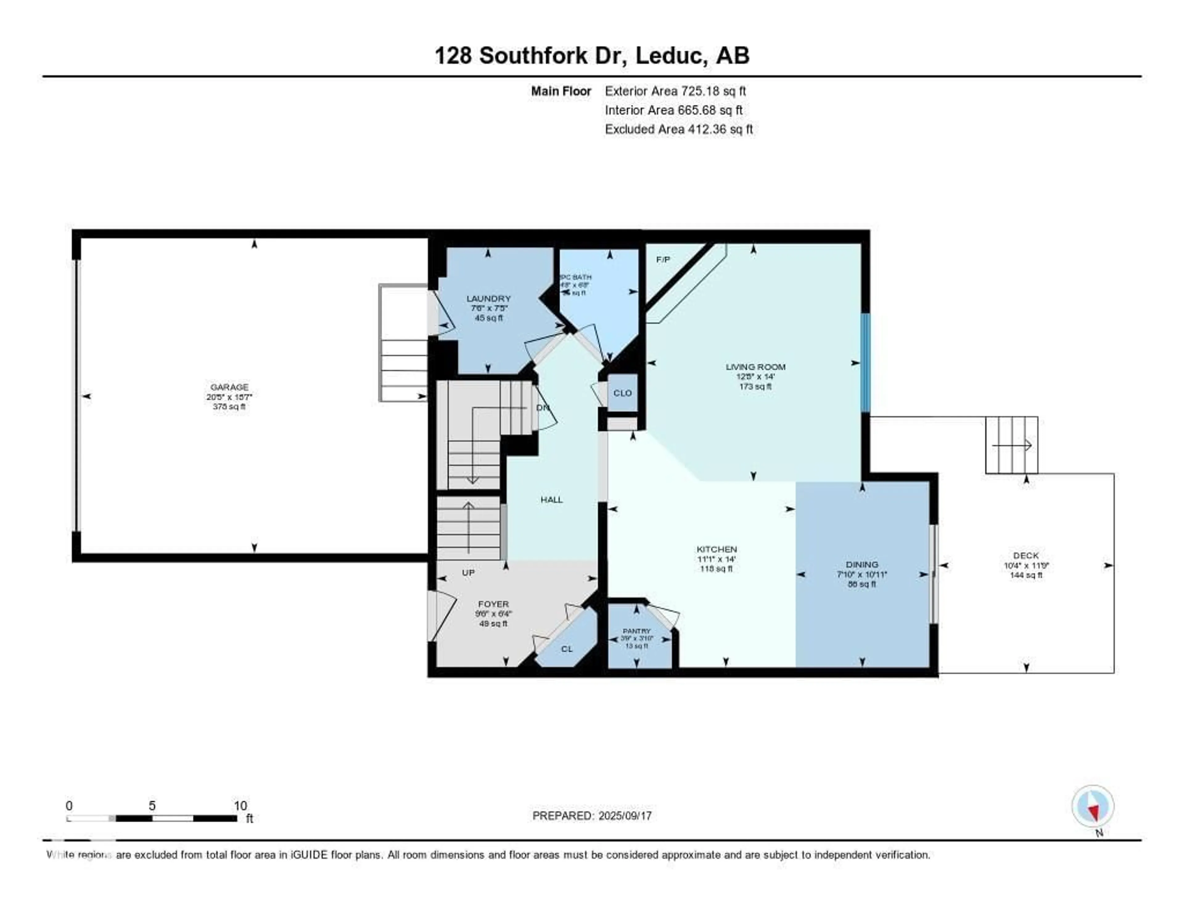 Floor plan for 128 SOUTHFORK DR, Leduc Alberta T9E0E9