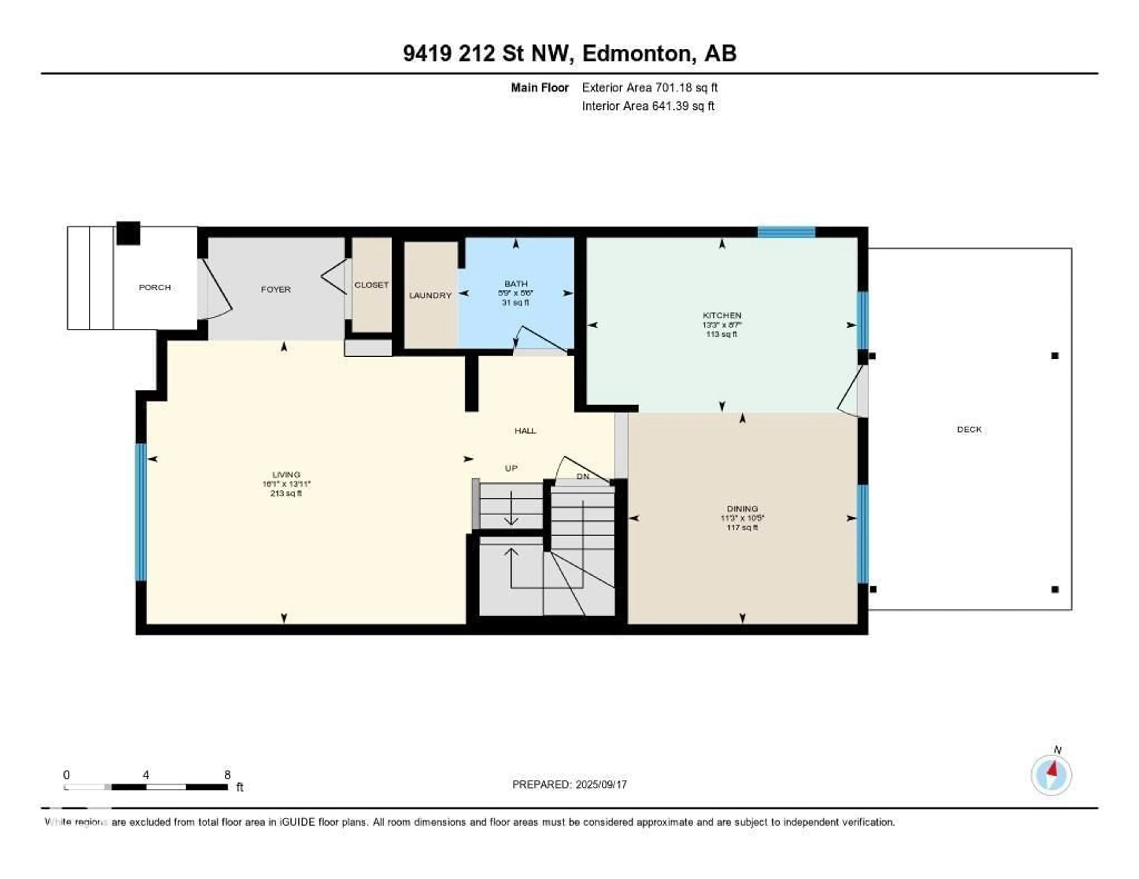 Floor plan for 9419 212 ST, Edmonton Alberta T5T4R3