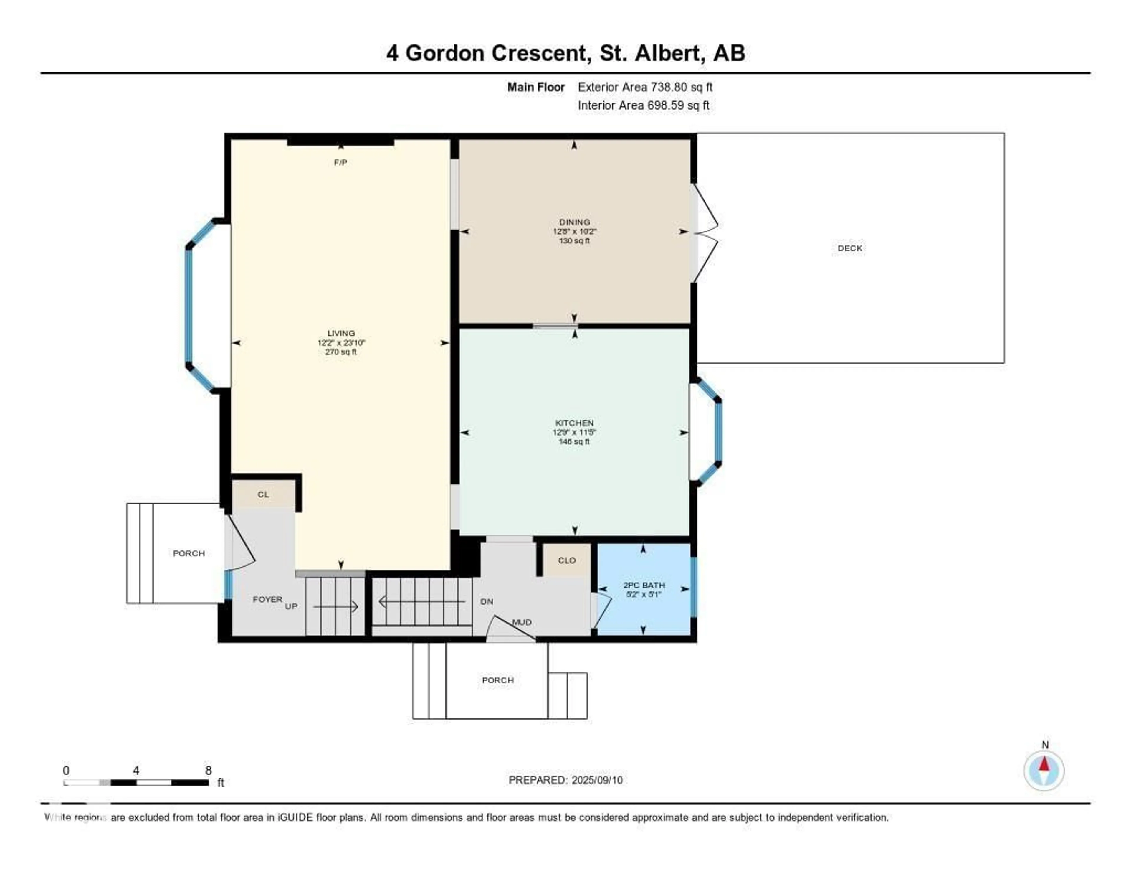Floor plan for 4 GORDON CR, St. Albert Alberta T8N0V6