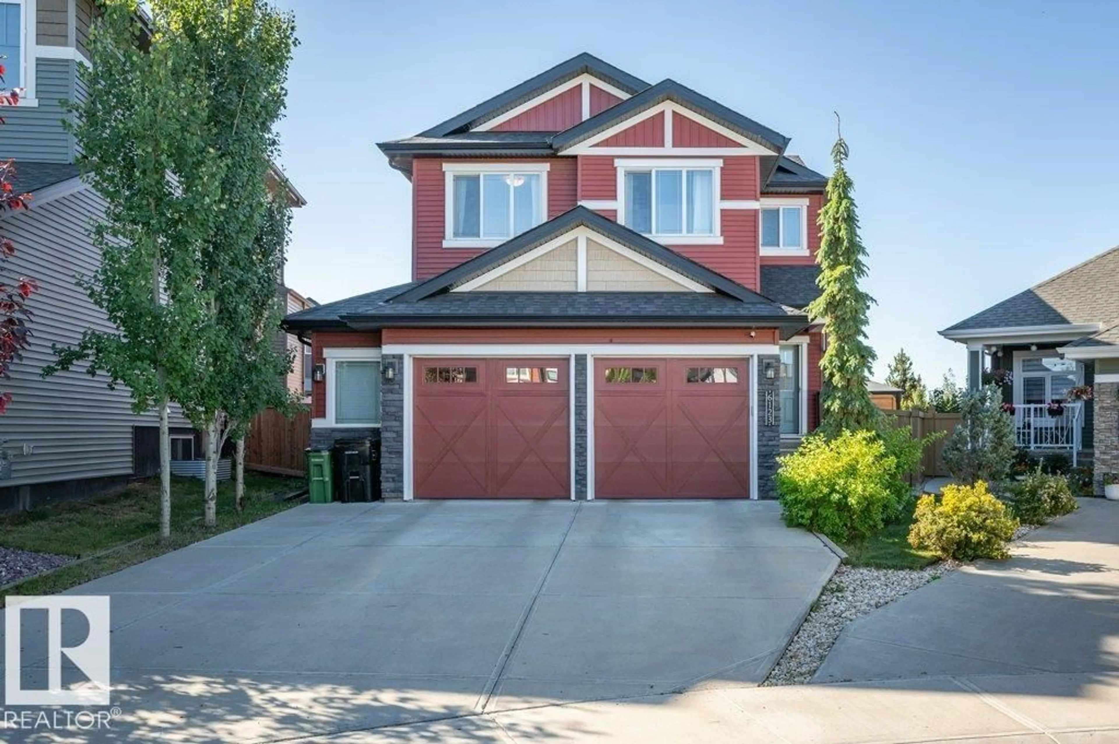 Home with vinyl exterior material, street for SW - 6123 19 AV, Edmonton Alberta T5X2A4