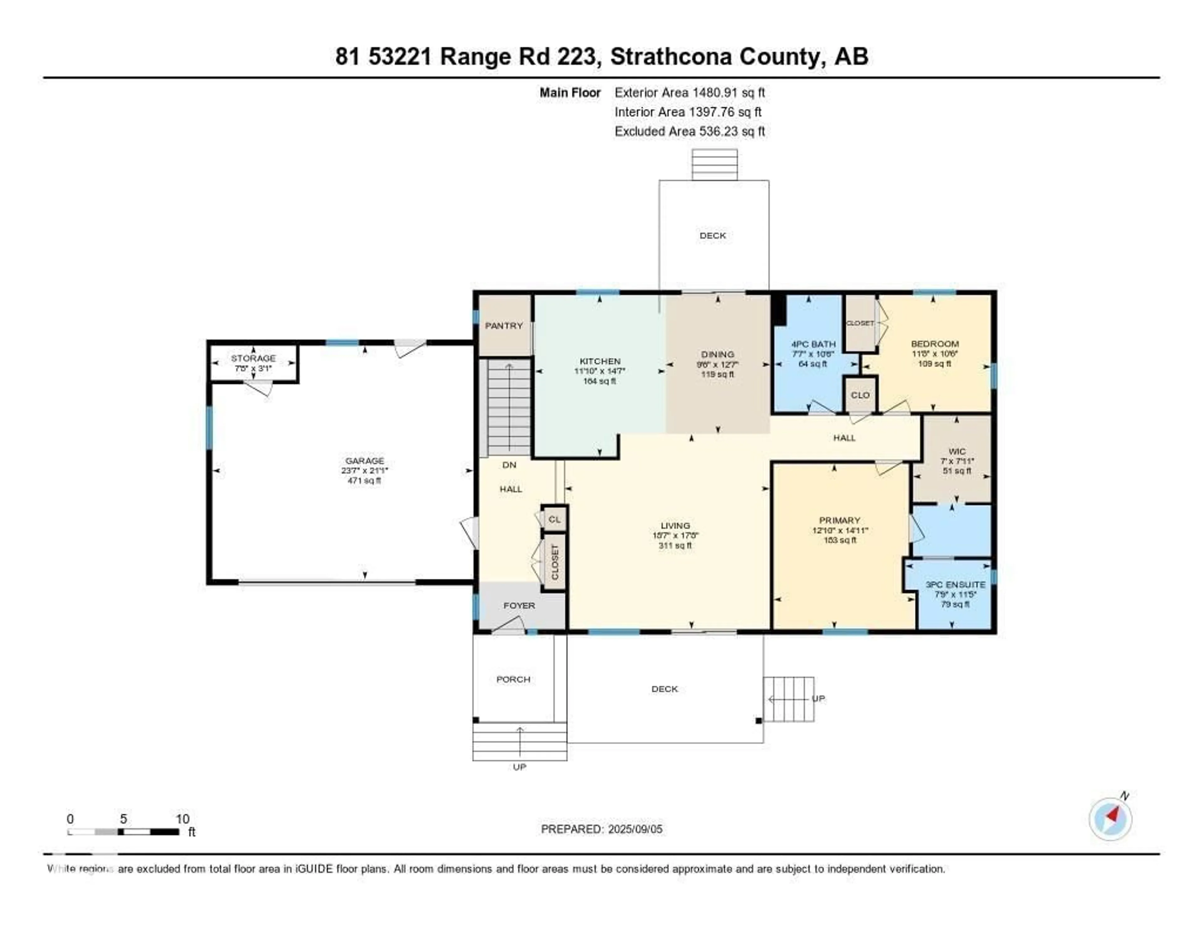 Floor plan for 81 53221 RGE ROAD 223, Rural Strathcona County Alberta T8E2K1