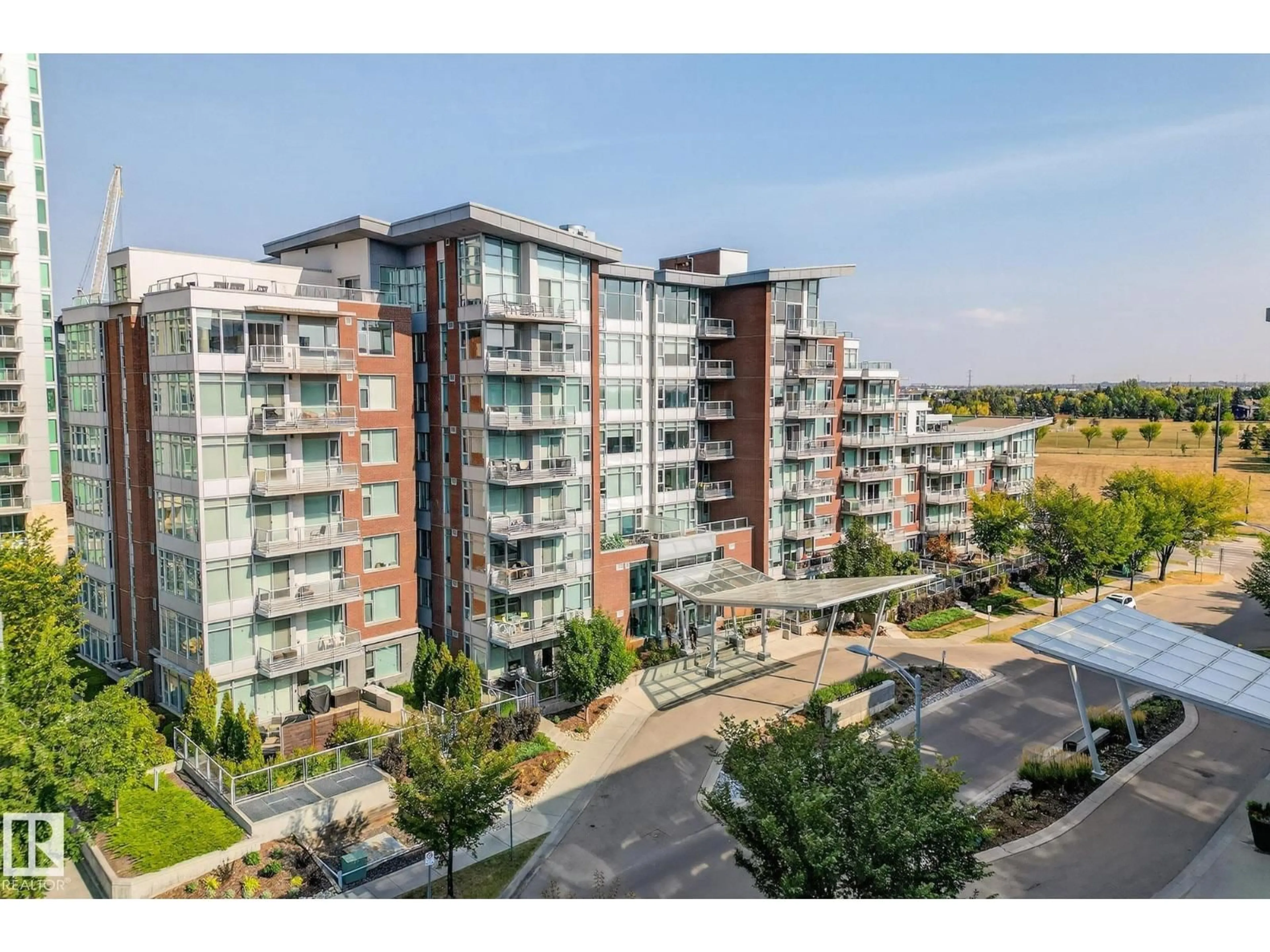 A pic from outside/outdoor area/front of a property/back of a property/a pic from drone, city buildings view from balcony for #306 - 2606 109 ST, Edmonton Alberta T6J3S9