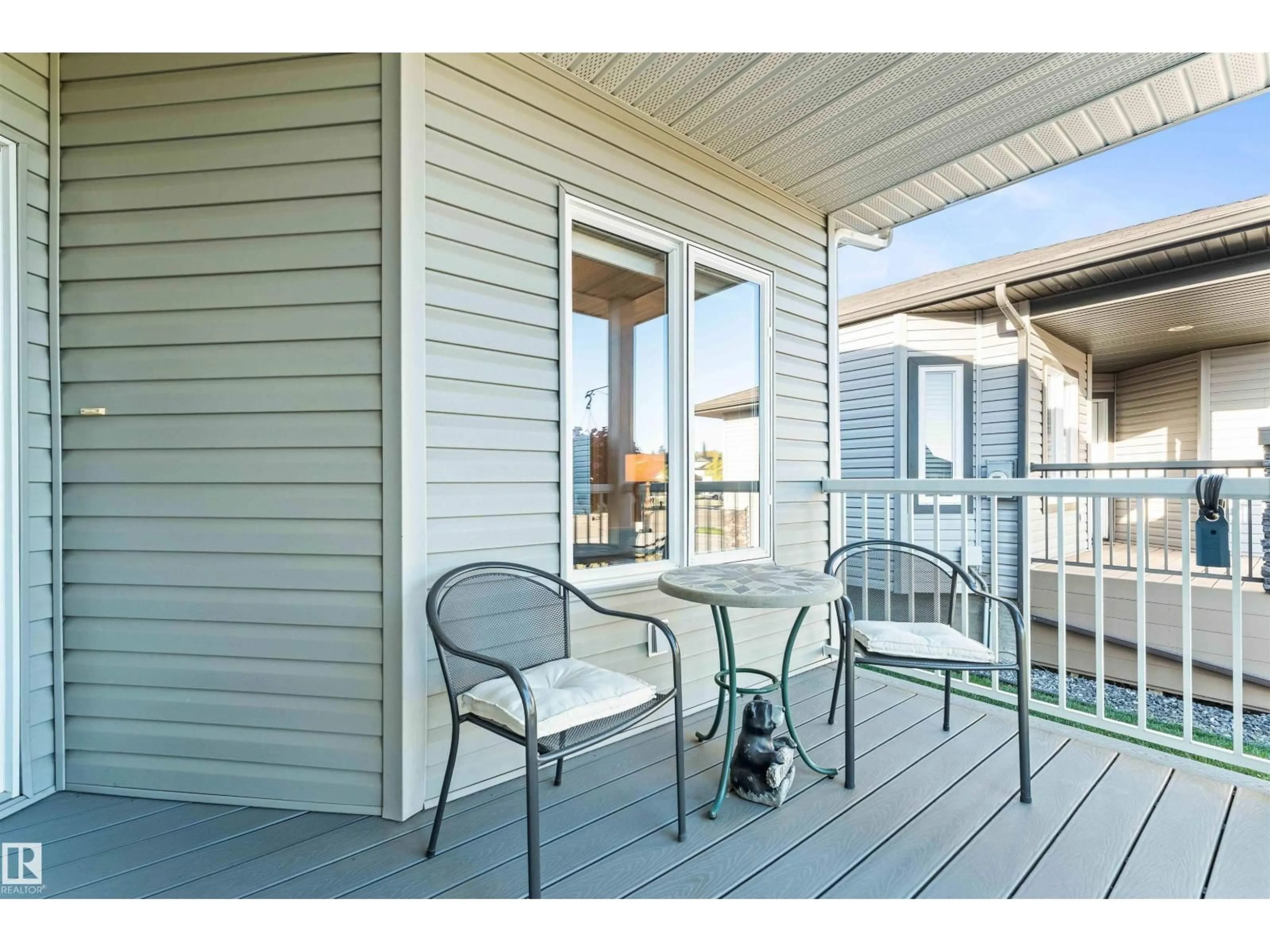 Patio, water/lake/river/ocean view for 55 WILLOW WOOD LN, Stony Plain Alberta T7Z0E3