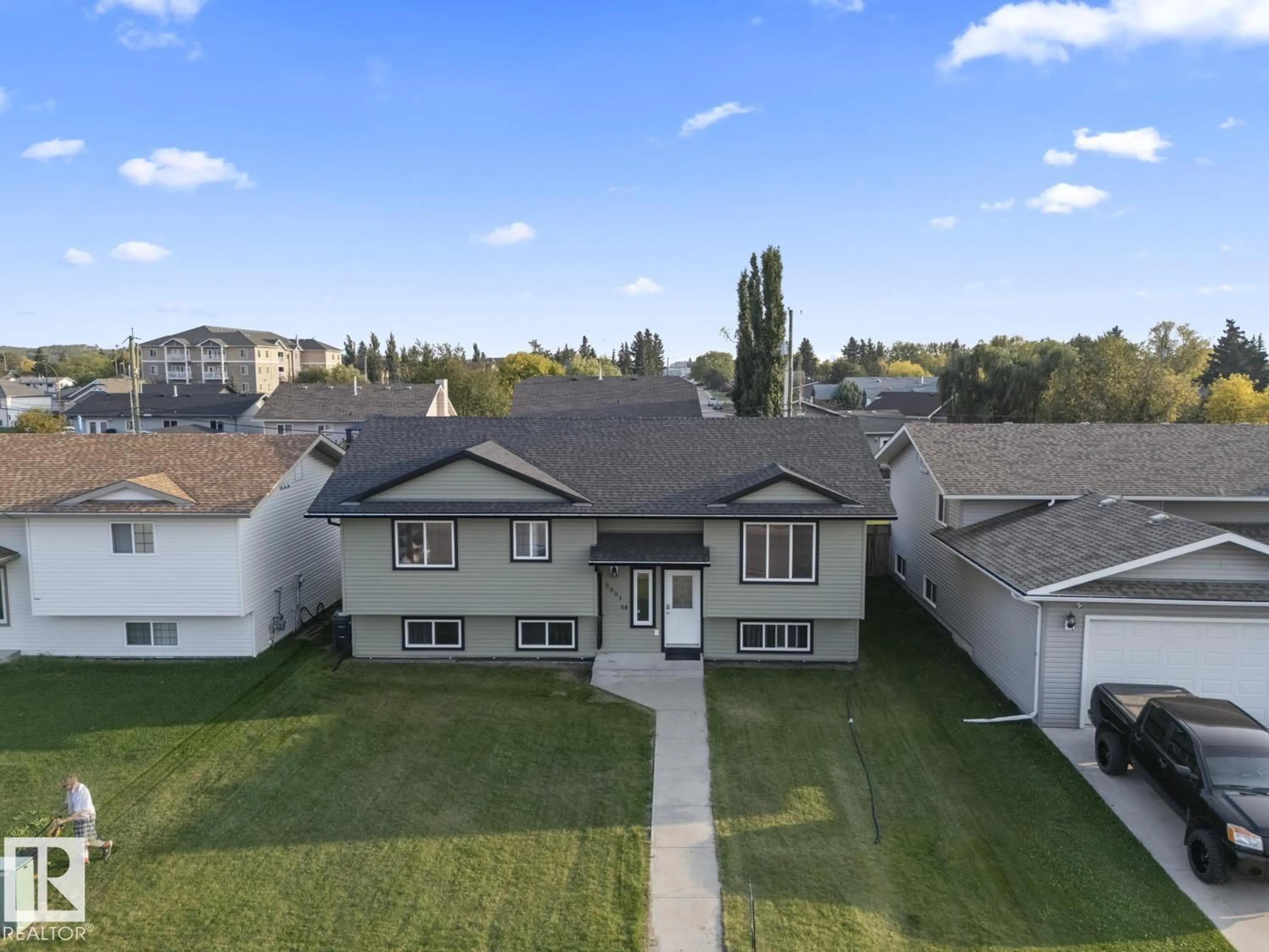 A pic from outside/outdoor area/front of a property/back of a property/a pic from drone, street for 5001 54 AV, Cold Lake Alberta T9M0B4