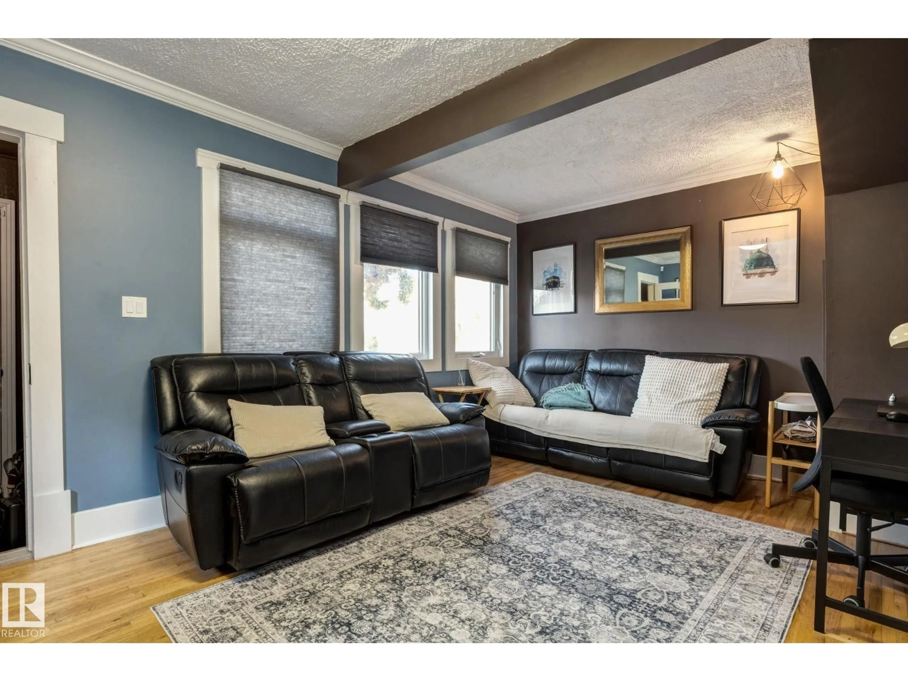 Living room with furniture, unknown for 9813 76 AV, Edmonton Alberta T6E1K6