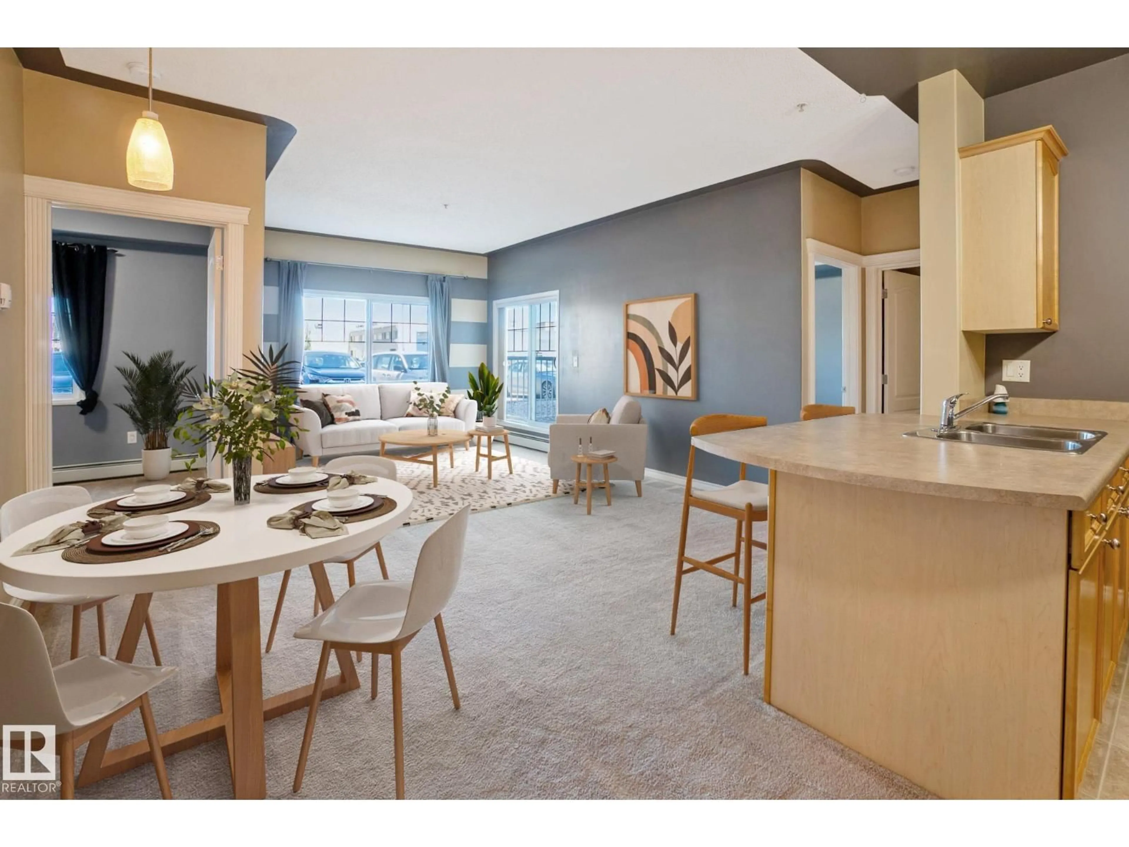 Open concept kitchen, unknown for 118 - 16807 100 AV, Edmonton Alberta T5P4Z6