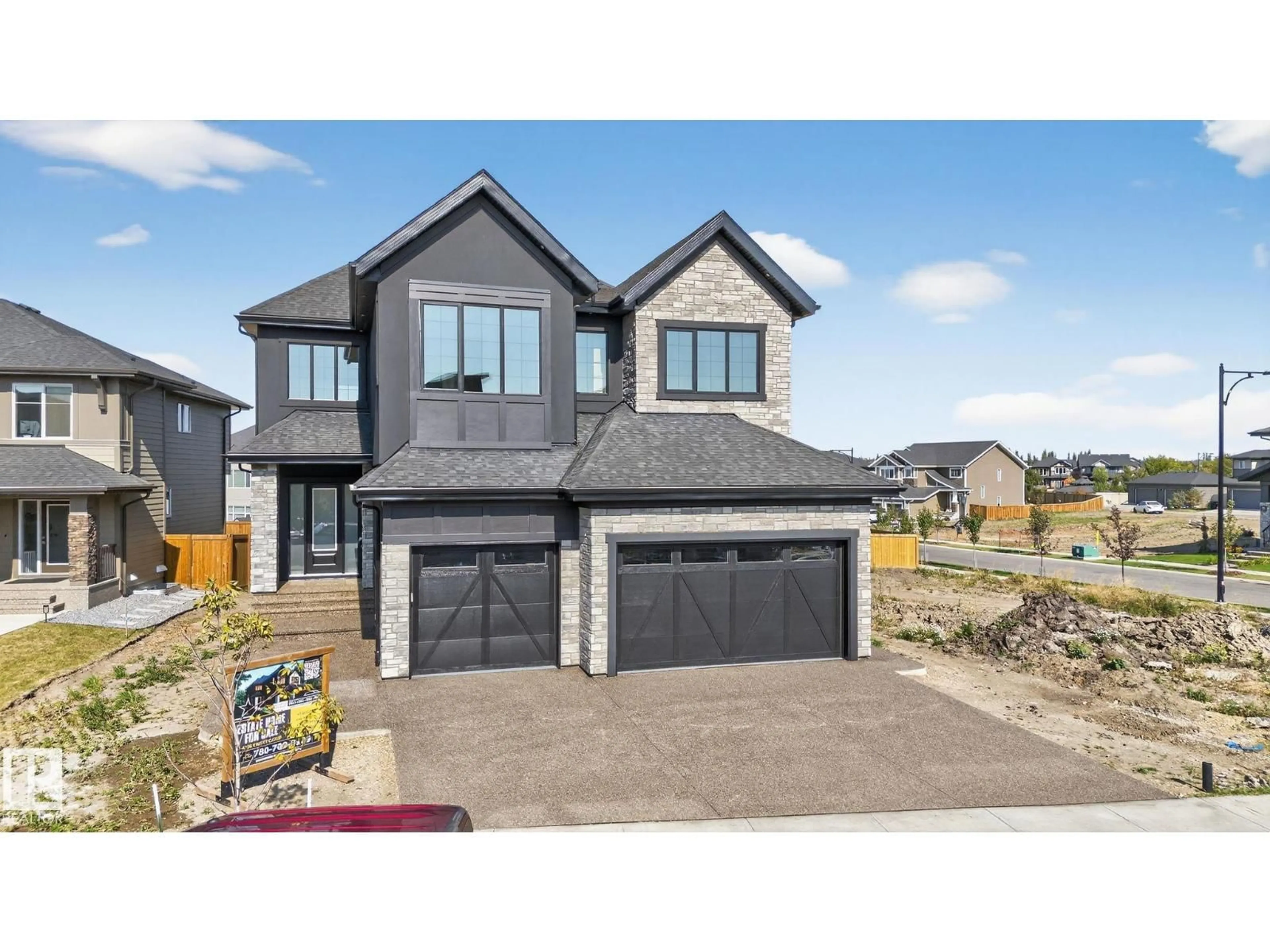 Home with brick exterior material, street for SW - 4706 KNIGHT CL, Edmonton Alberta T6W4V6