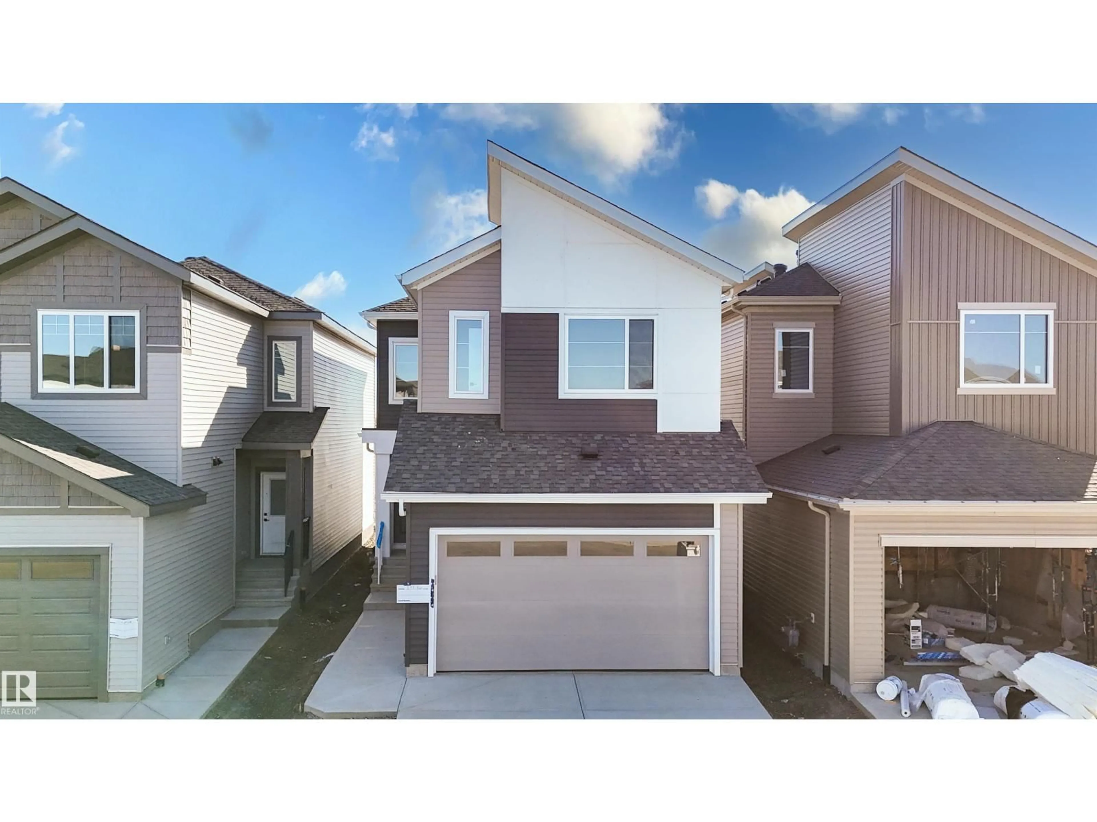 A pic from outside/outdoor area/front of a property/back of a property/a pic from drone, street for 333 BLUFF CV, Leduc Alberta T9E1S2