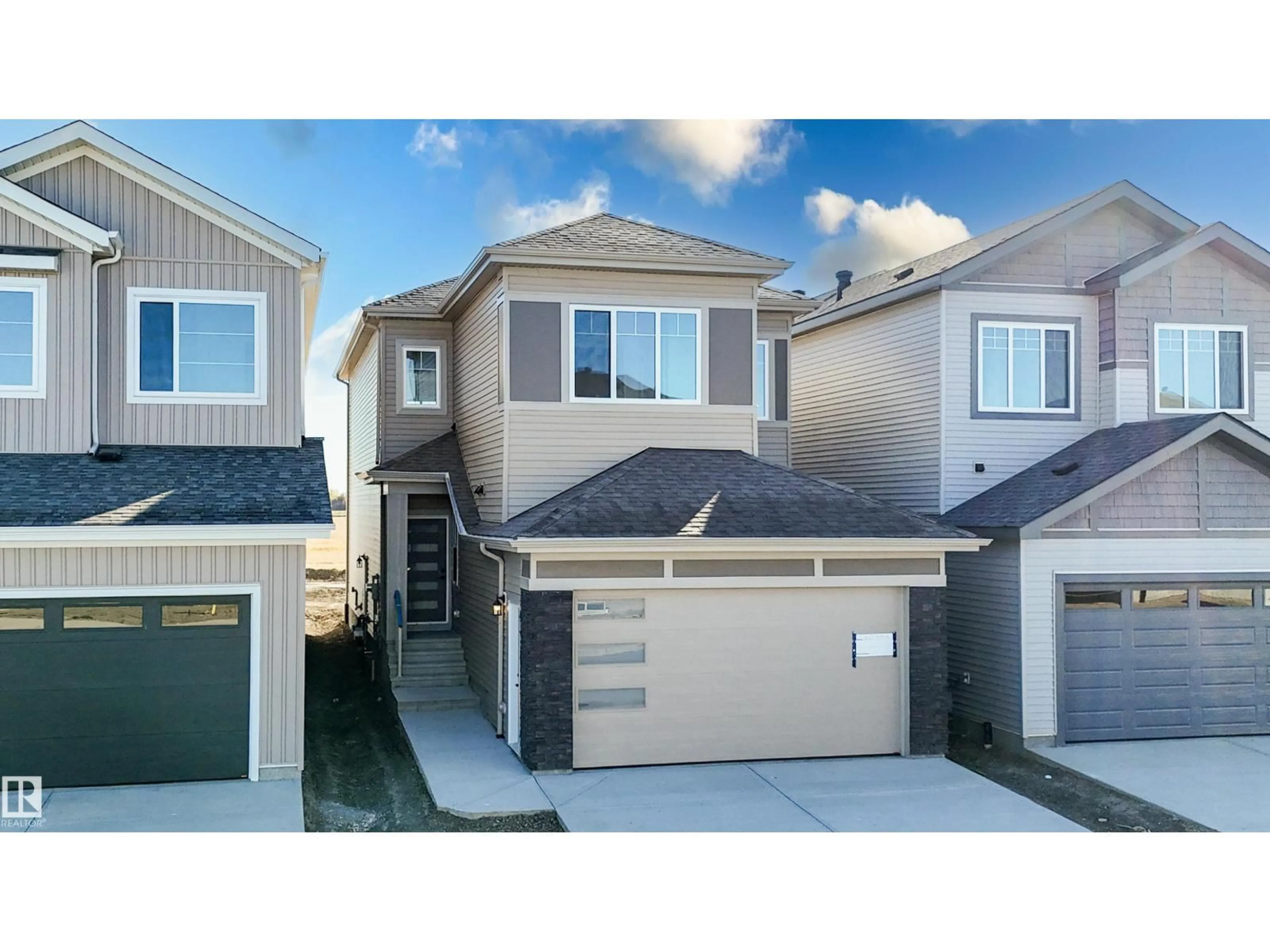 A pic from outside/outdoor area/front of a property/back of a property/a pic from drone, street for 329 BLUFF CV, Leduc Alberta T9E1R5