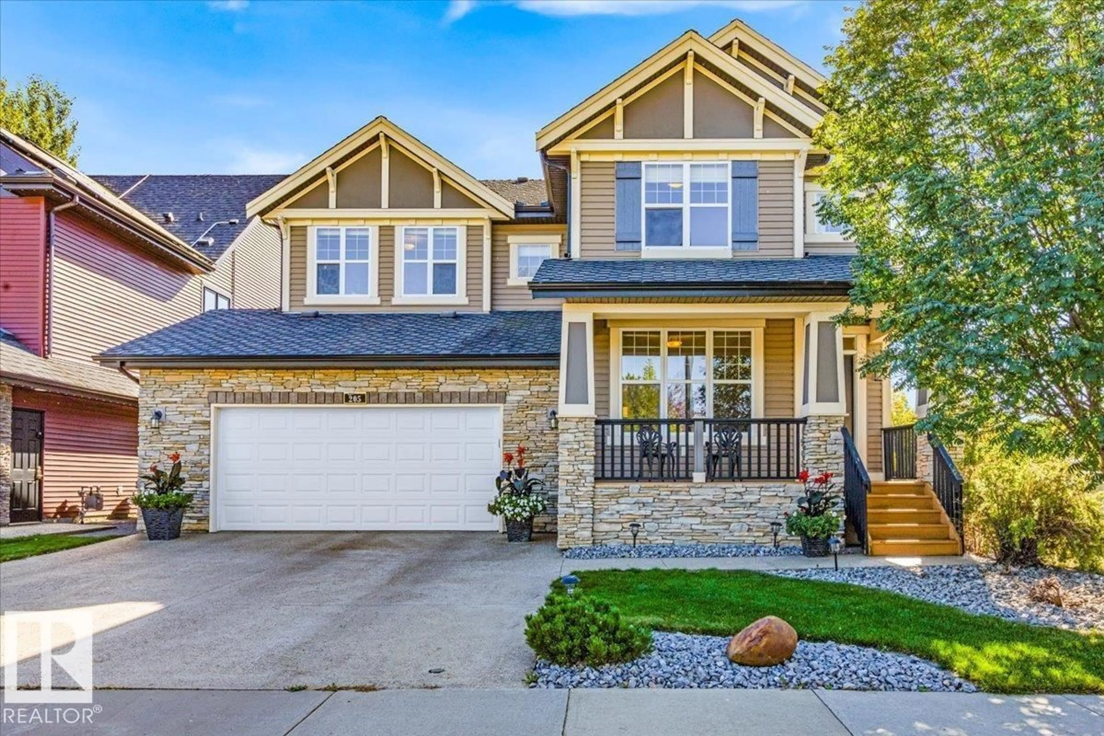 Home with vinyl exterior material, street for 205 CALLAGHAN DR, Edmonton Alberta T6W0R3