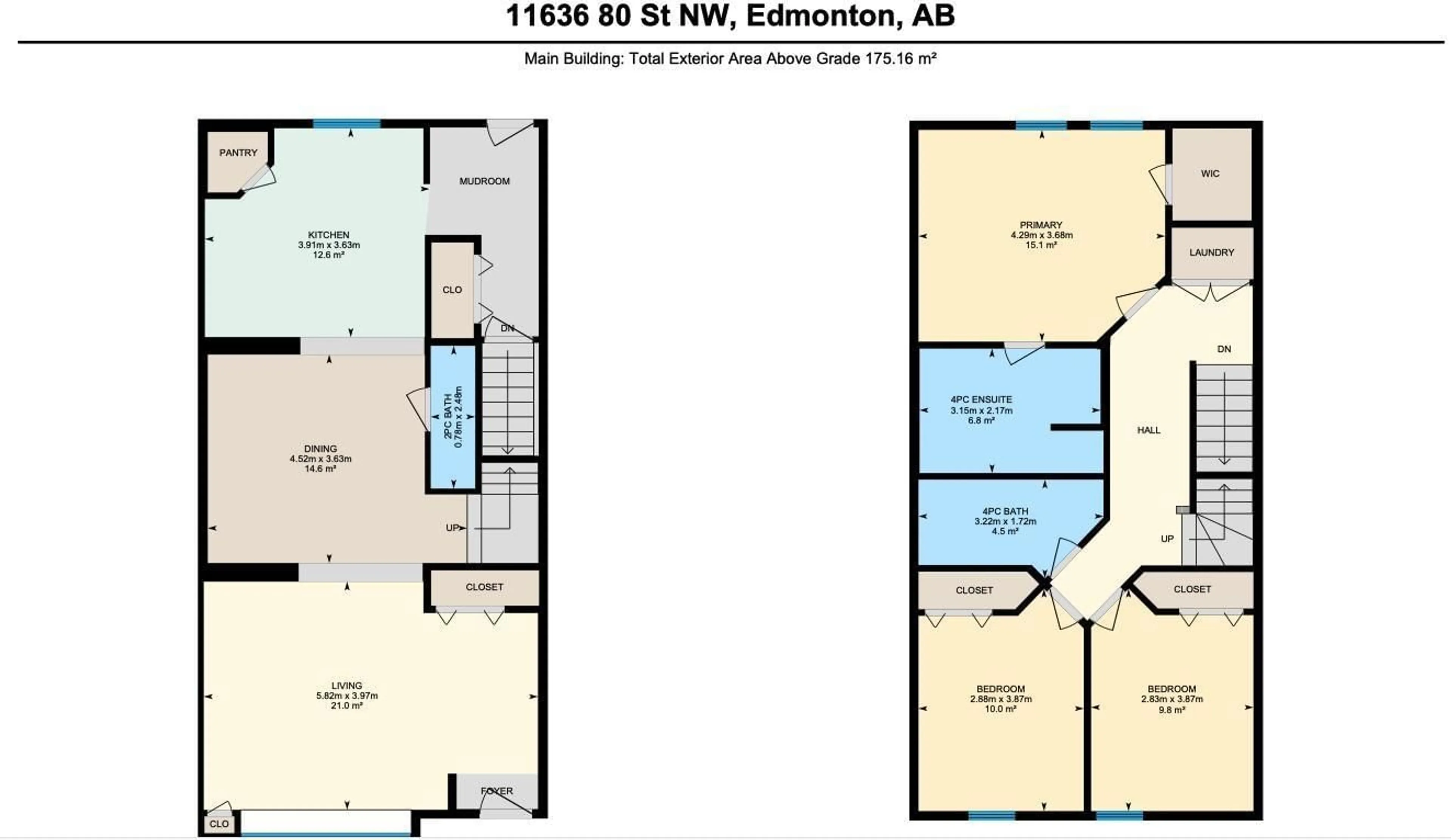 Floor plan for 11636 80 ST, Edmonton Alberta T5B2N2