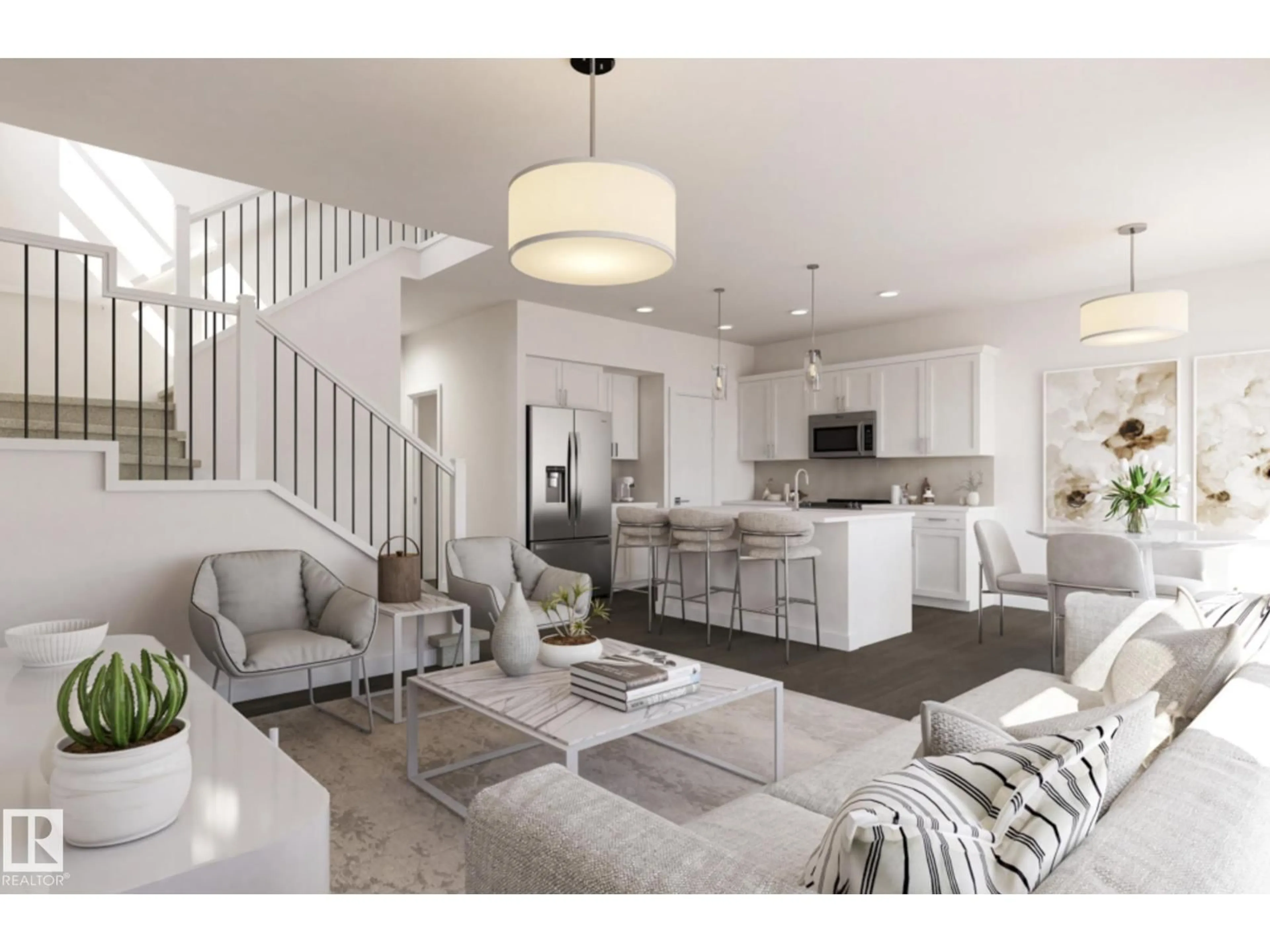 Open concept kitchen, unknown for 5008 72 ST, Beaumont Alberta T4X3E6