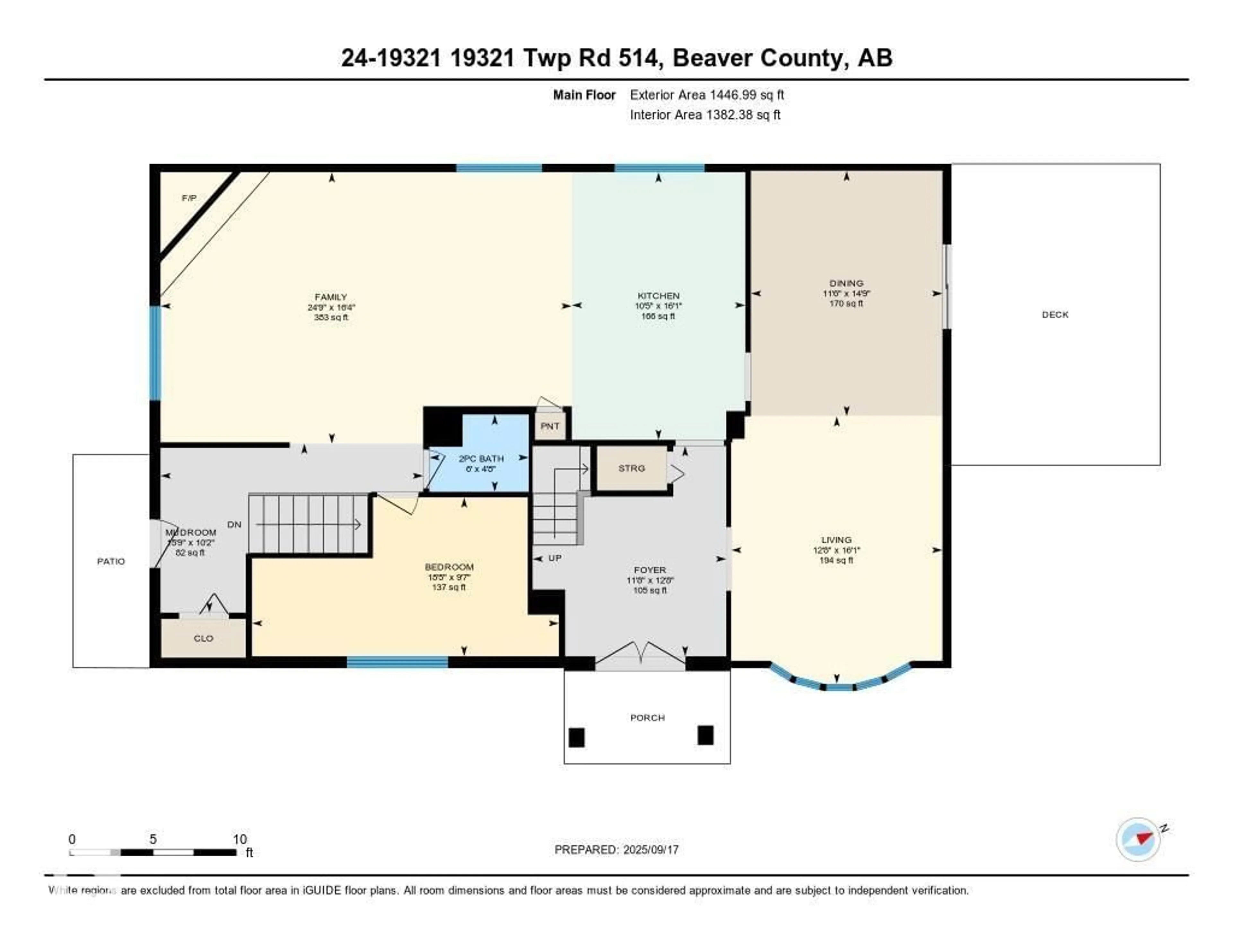 Floor plan for 24 19321 TWP RD RD, Rural Beaver County Alberta T0B4J5
