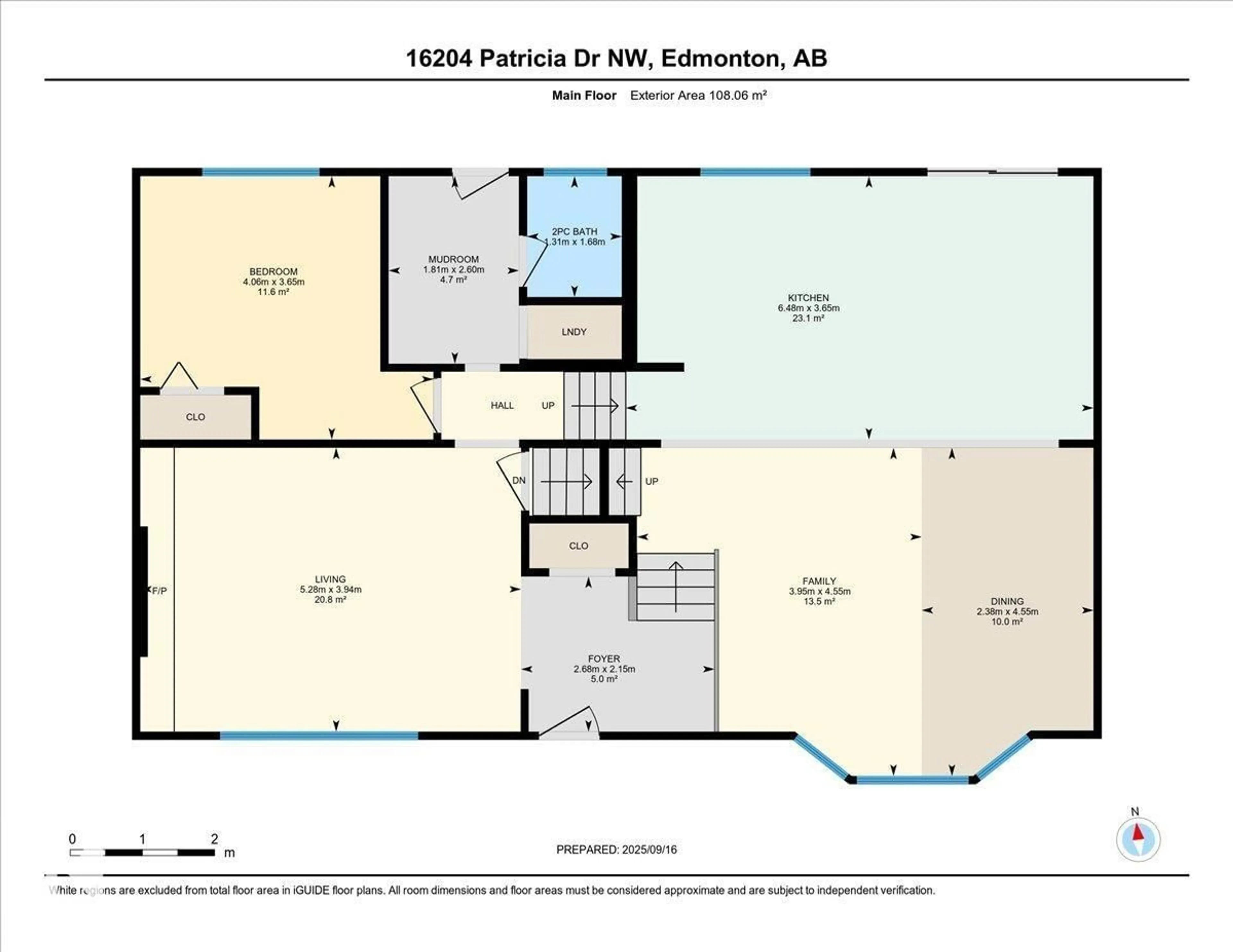 Floor plan for 16204 PATRICIA DR, Edmonton Alberta T5R5N5