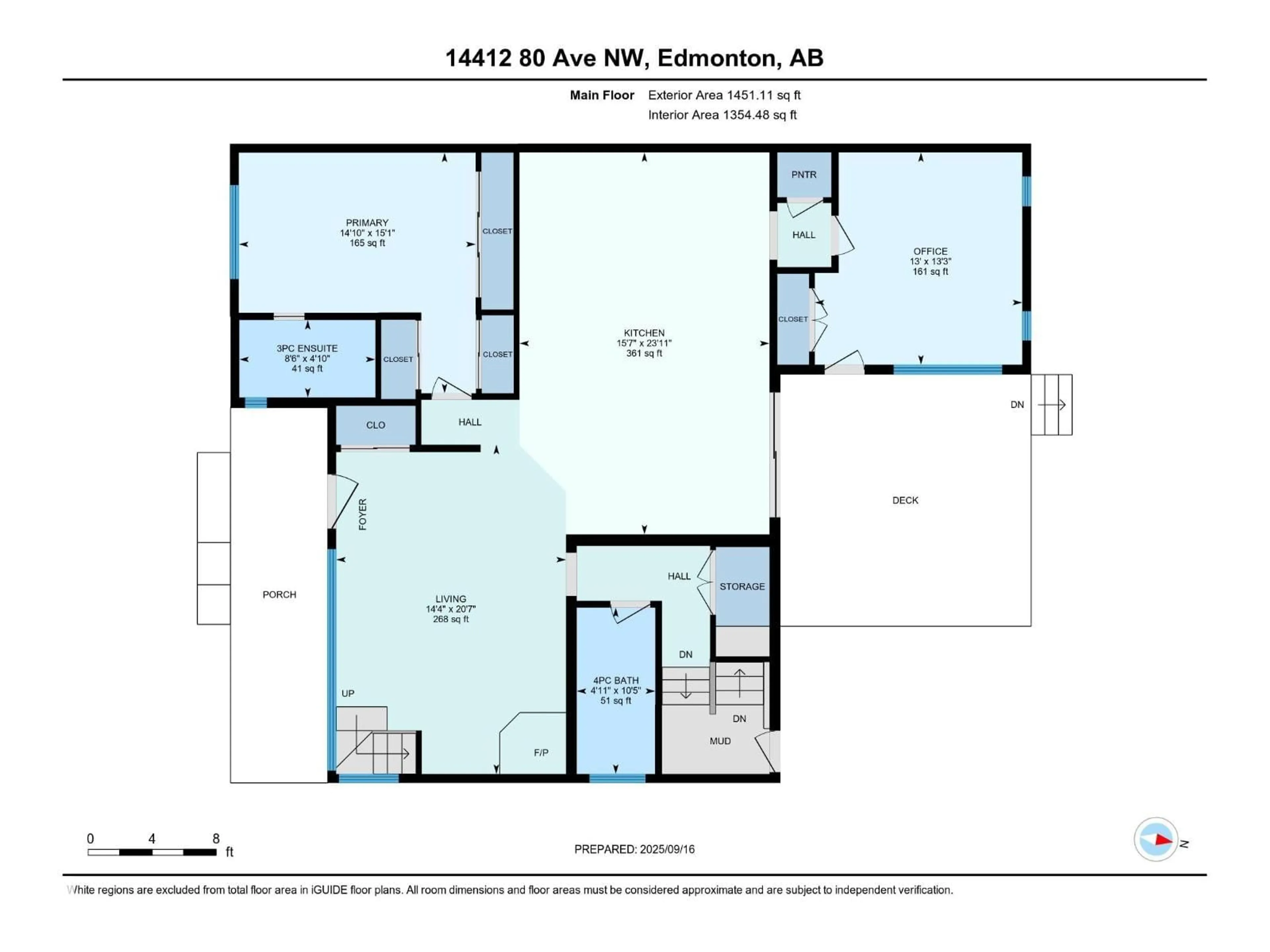 Floor plan for NW - 14412 80 AV, Edmonton Alberta T5K3K3