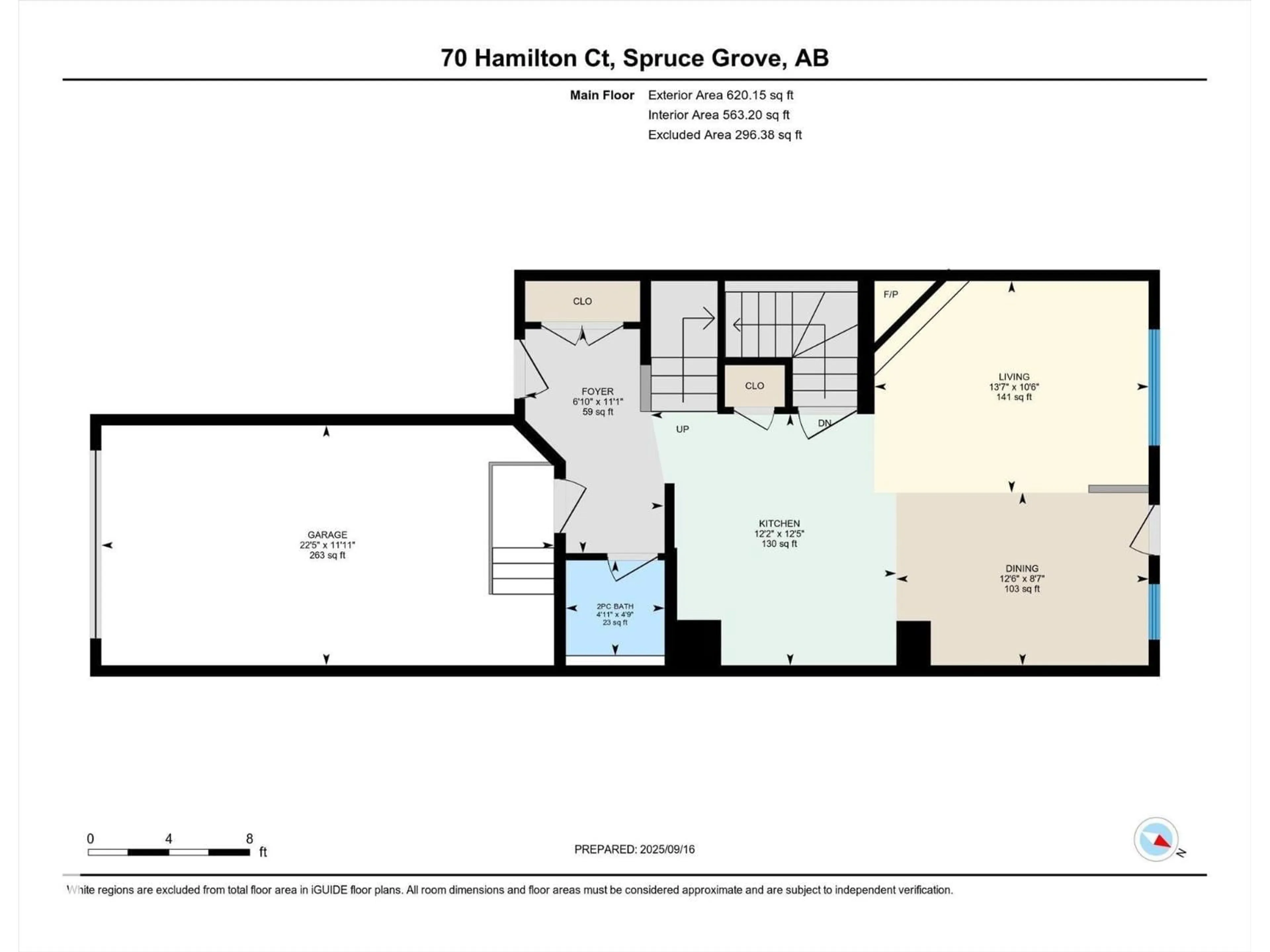 Floor plan for 70 HAMILTON, Spruce Grove Alberta T7X0K4