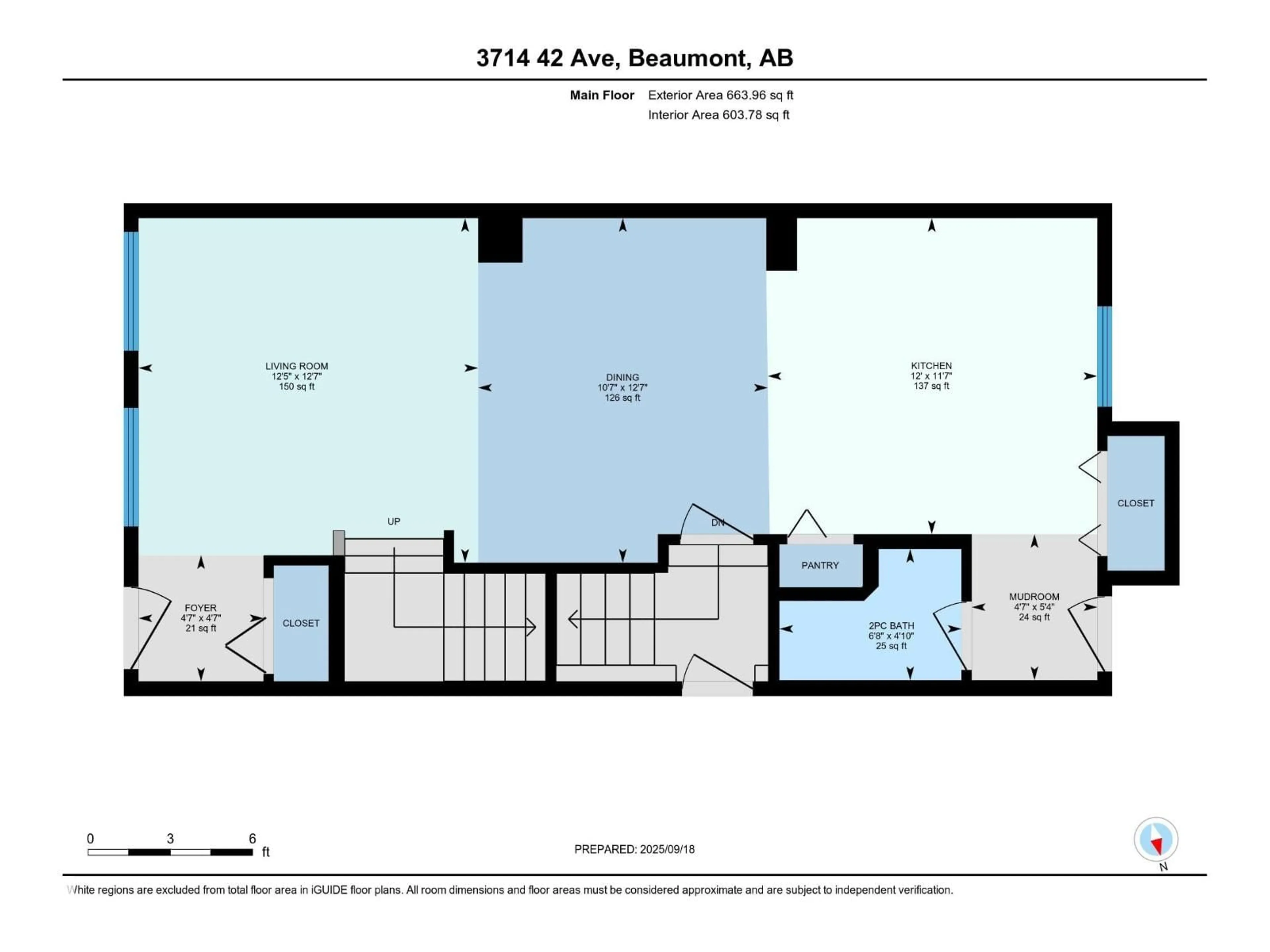 Floor plan for 3714 42 AV, Beaumont Alberta T4X3B3