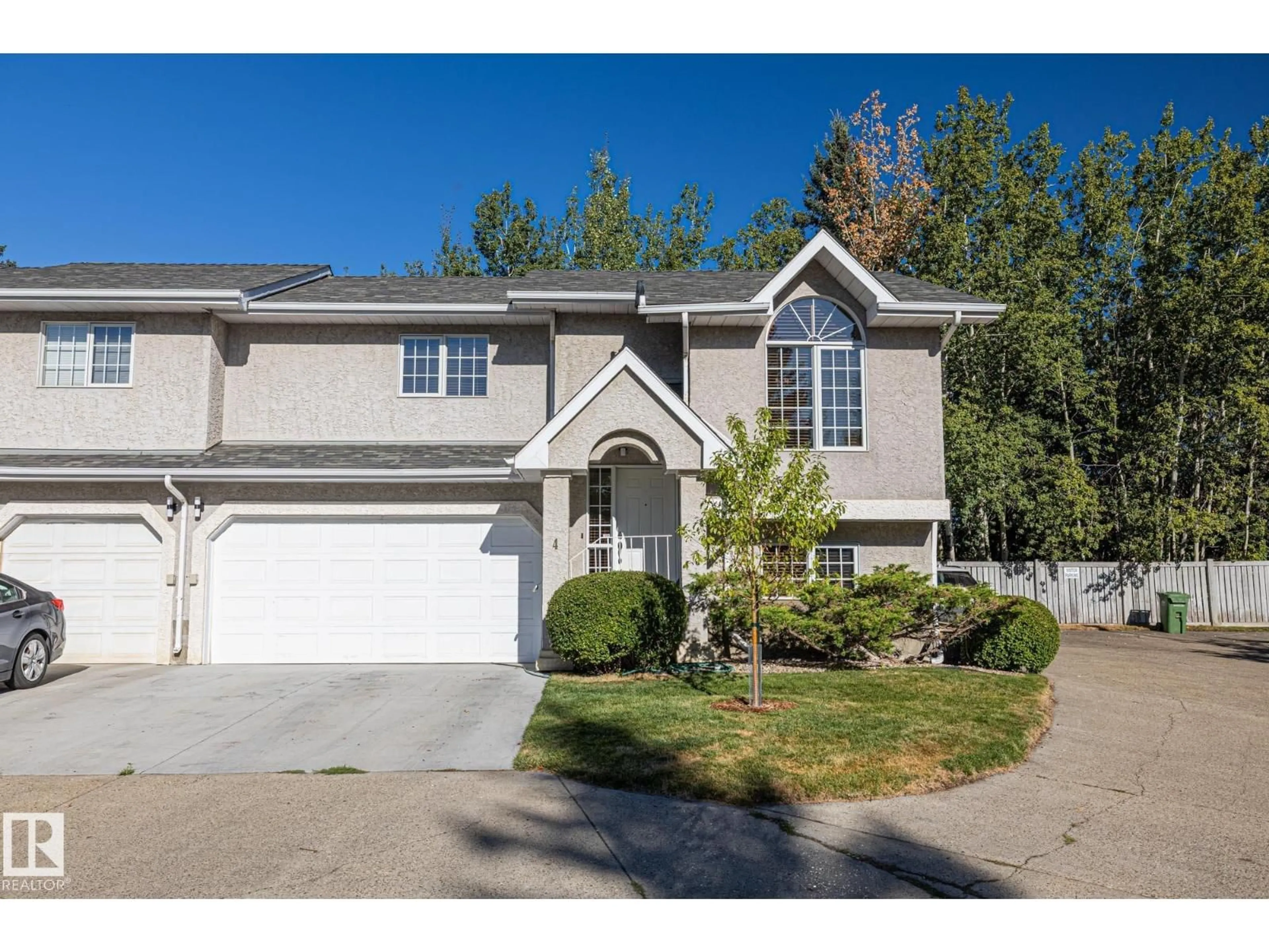 Home with vinyl exterior material, street for #4 - 15 POIRIER AV, St. Albert Alberta T8N4B5