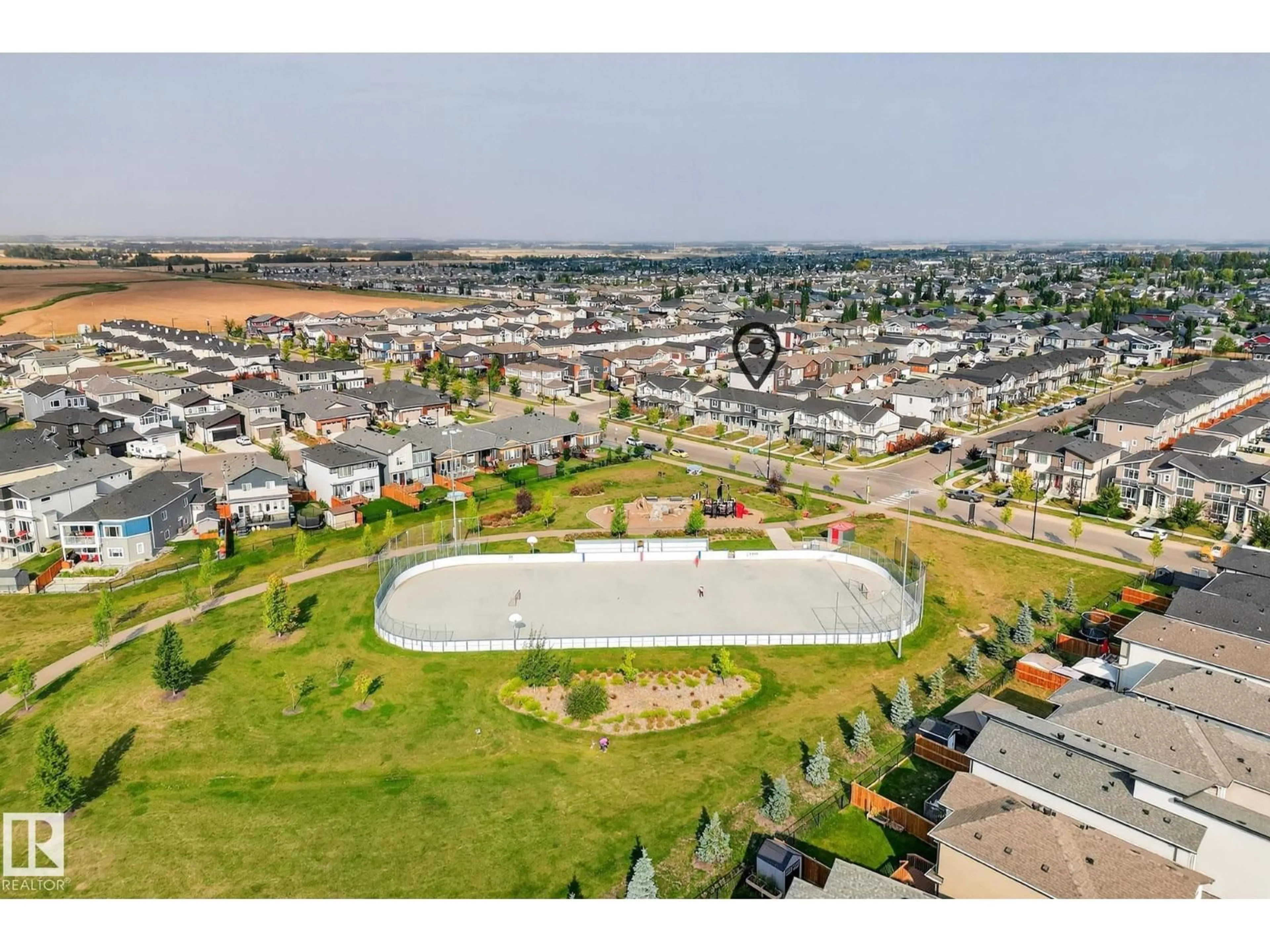 A pic from outside/outdoor area/front of a property/back of a property/a pic from drone, mountain view for 658 BLACK STONE BV, Leduc Alberta T9E1H2