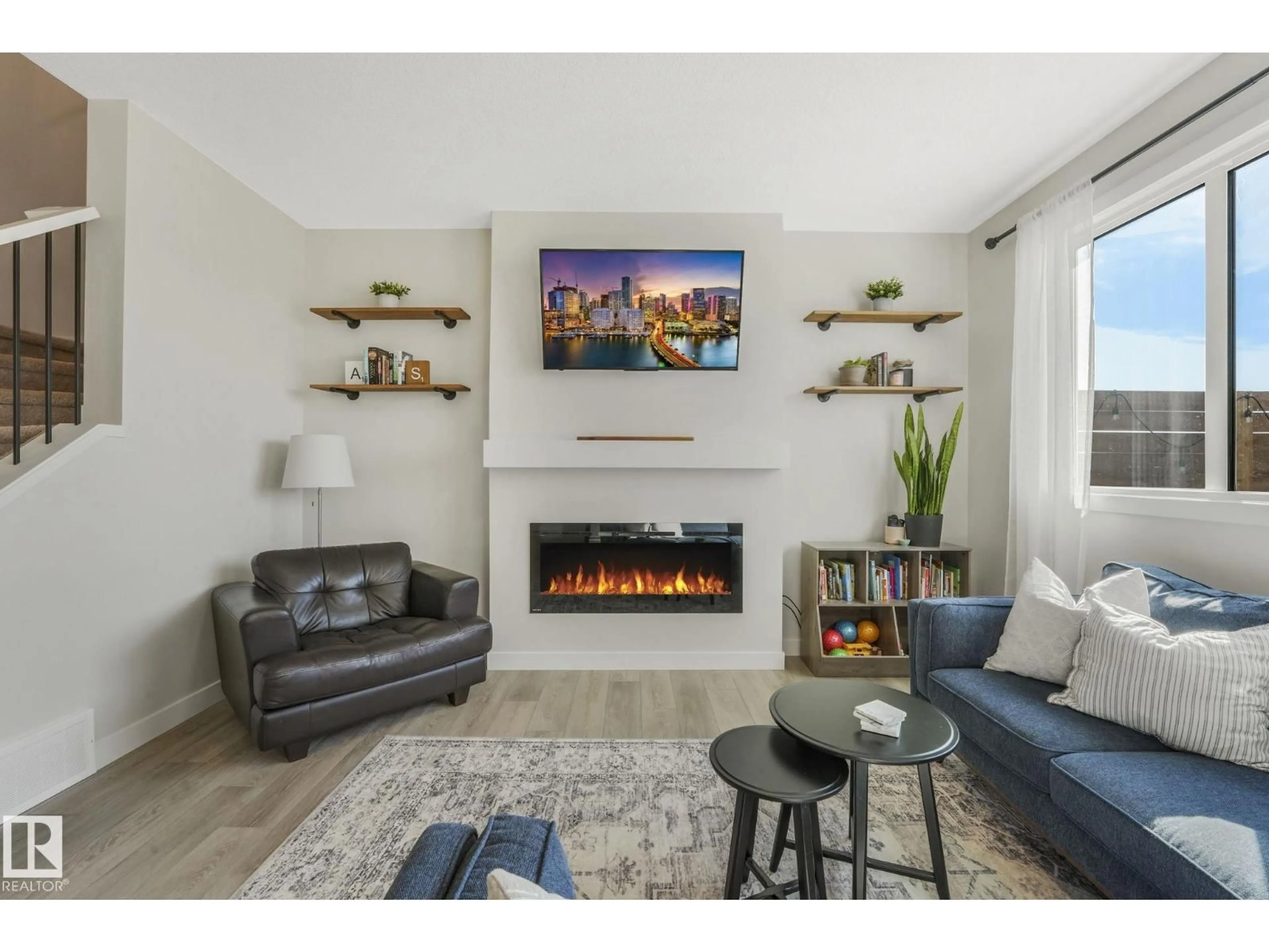 Living room with furniture, unknown for 37 SPRINGBROOK WD, Spruce Grove Alberta T7X2W5