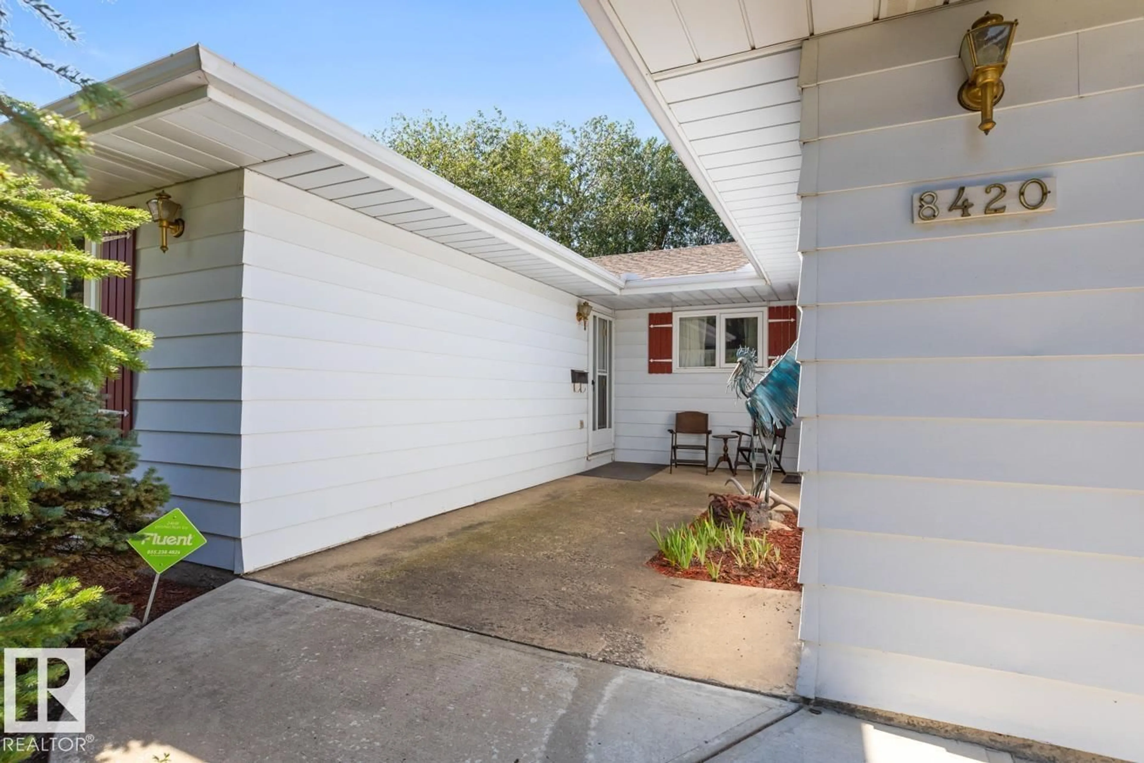Home with vinyl exterior material, street for NW - 8420 177 ST, Edmonton Alberta T5T0P2