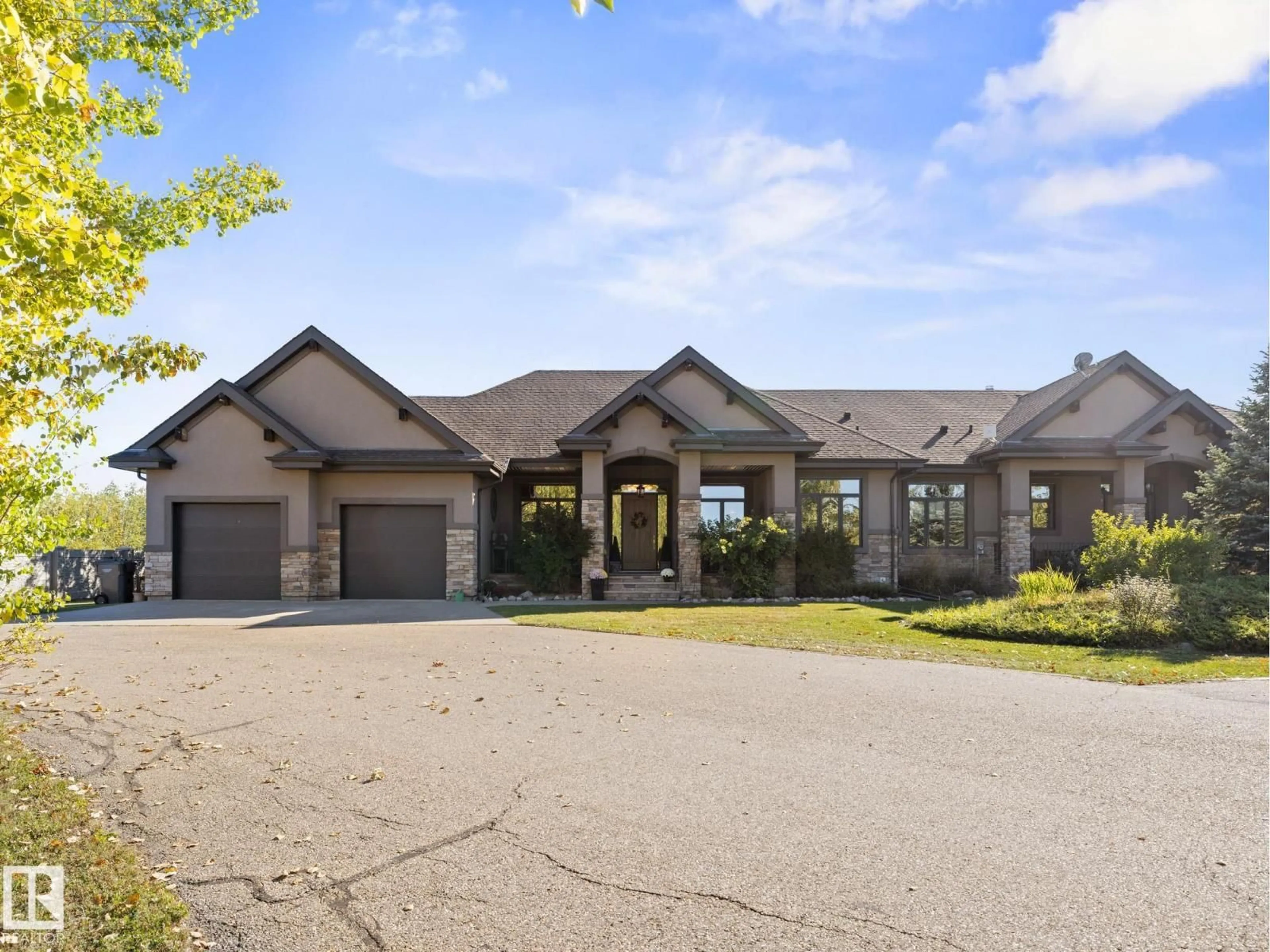 Home with brick exterior material, street for 9B - 53522 RGE ROAD 272, Rural Parkland County Alberta T7X3M5